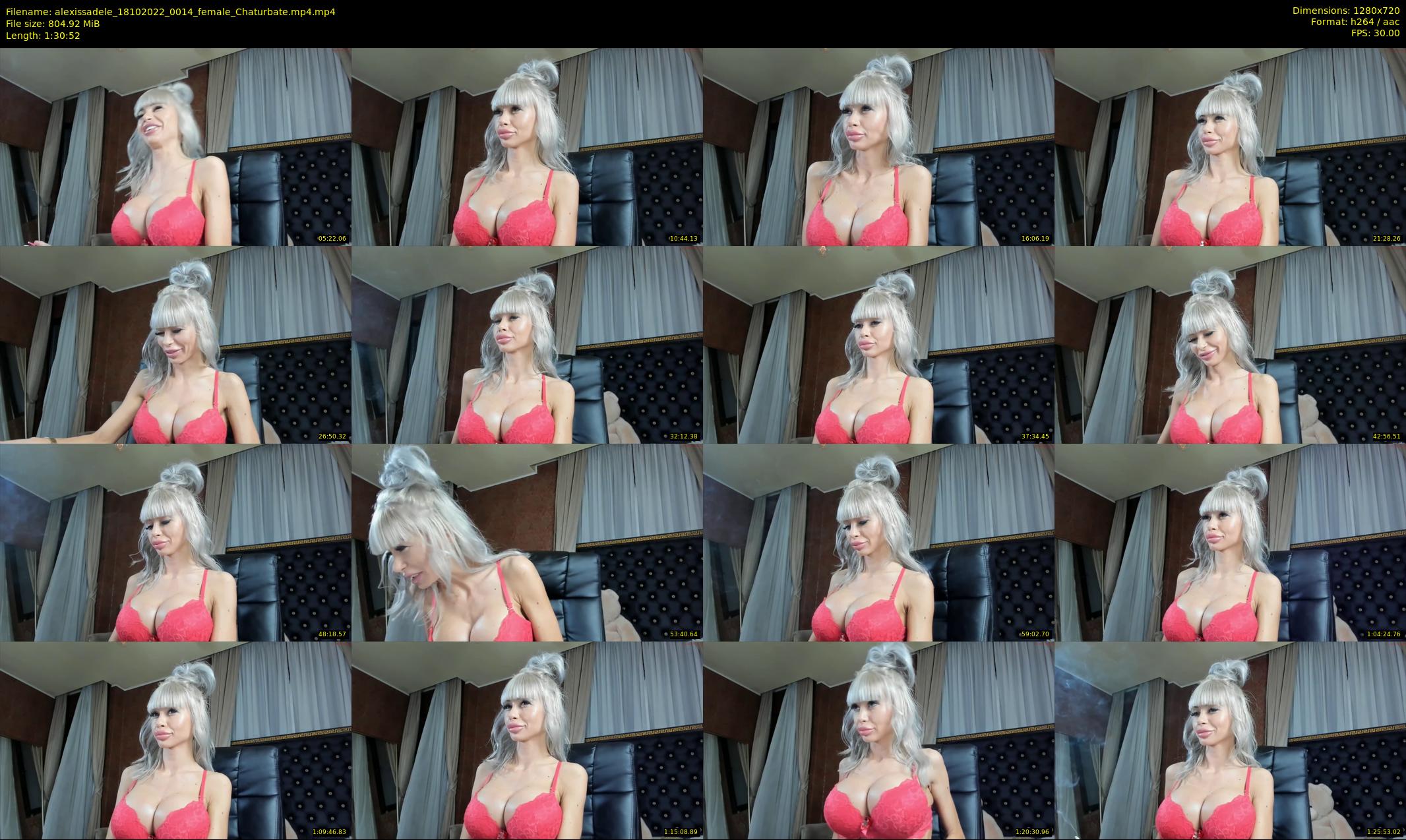 alexissadele — 91 minute Chaturbate female cam show recording, 720p, Oct 18, 2022