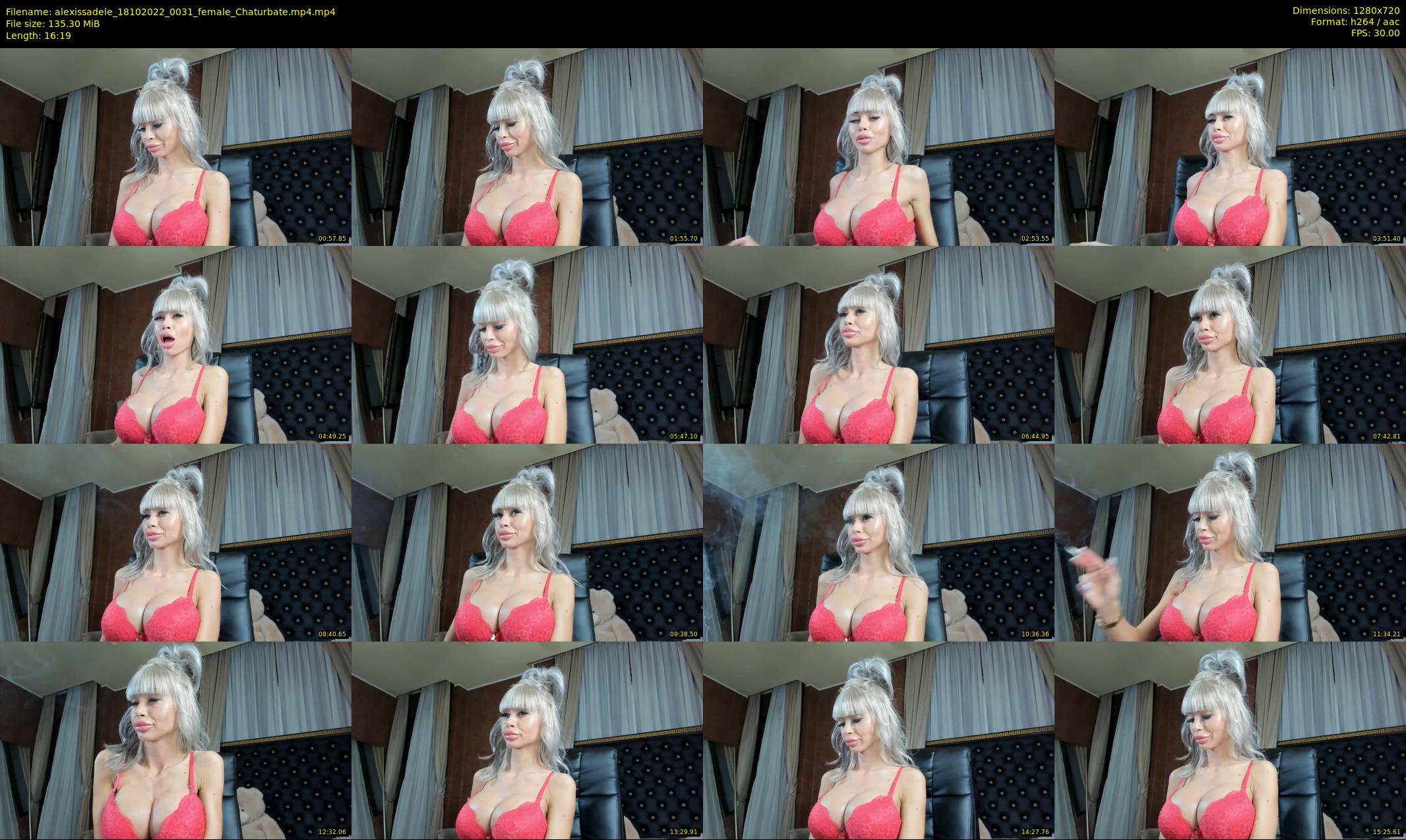 alexissadele — 17 minute Chaturbate female cam show recording, 720p, Oct 18, 2022