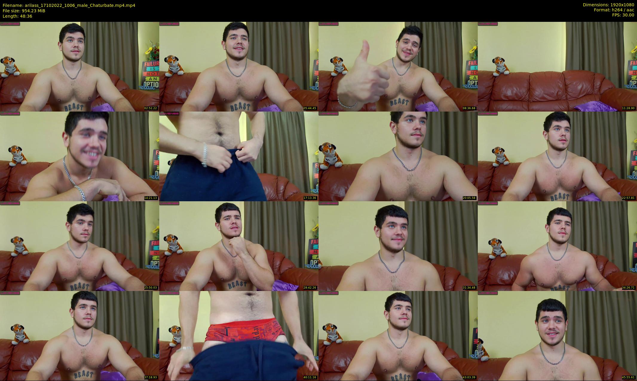 arilass — 49 minute Chaturbate male cam show recording, 1080p, Oct 17, 2022