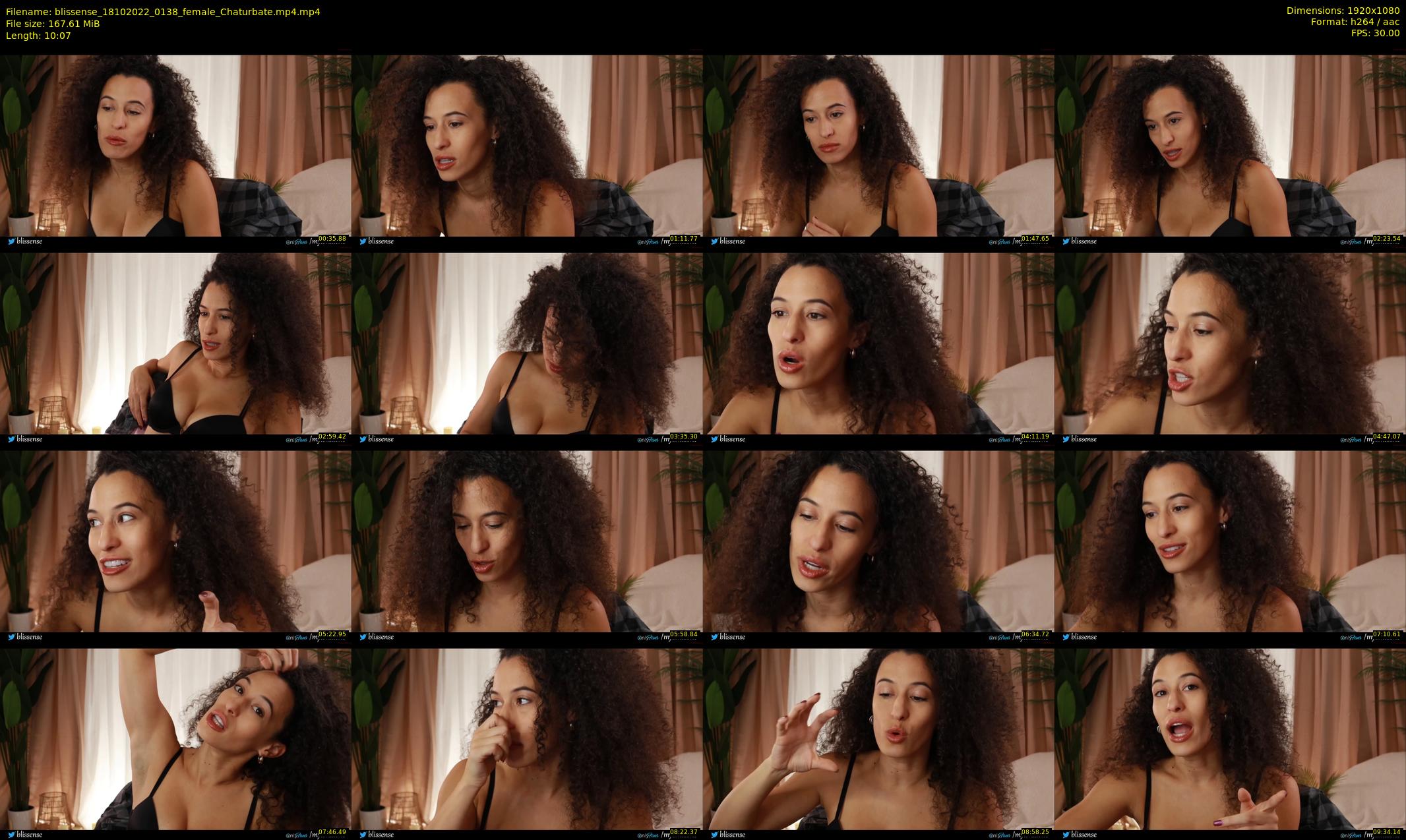 blissense — 11 minute Chaturbate female cam show recording, 1080p, Oct 18, 2022