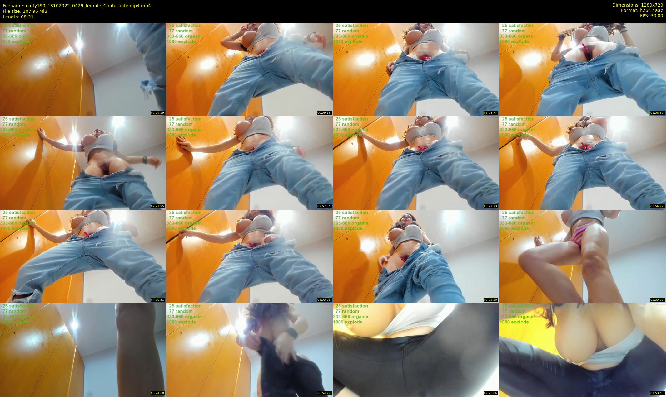 catty190 — 9 minute Chaturbate female cam show recording, 720p, Oct 18, 2022