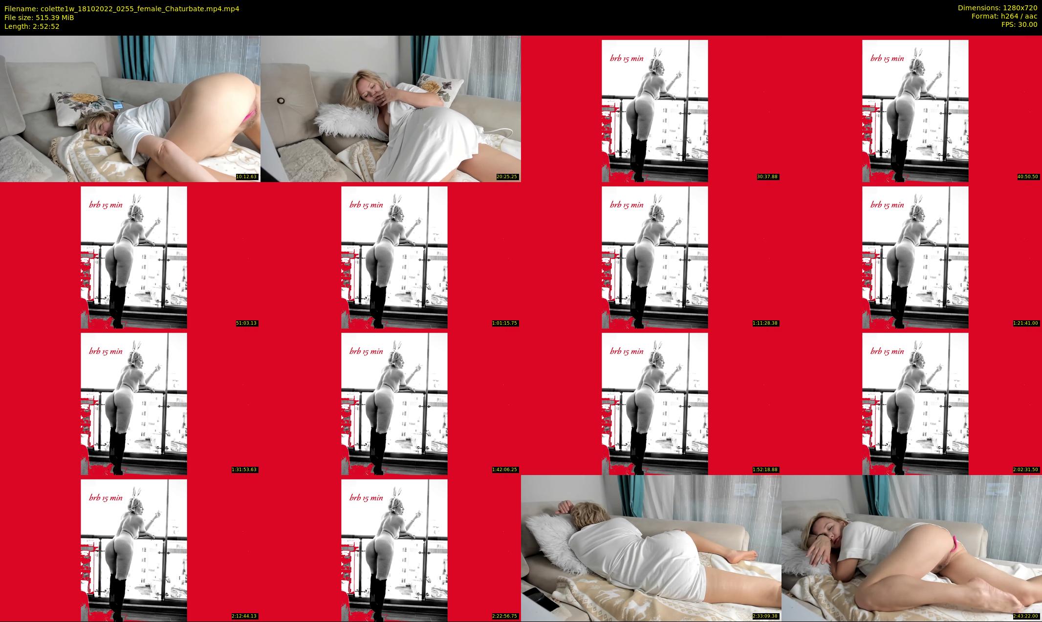 colette1w — 173 minute Chaturbate female cam show recording, 720p, Oct 18, 2022