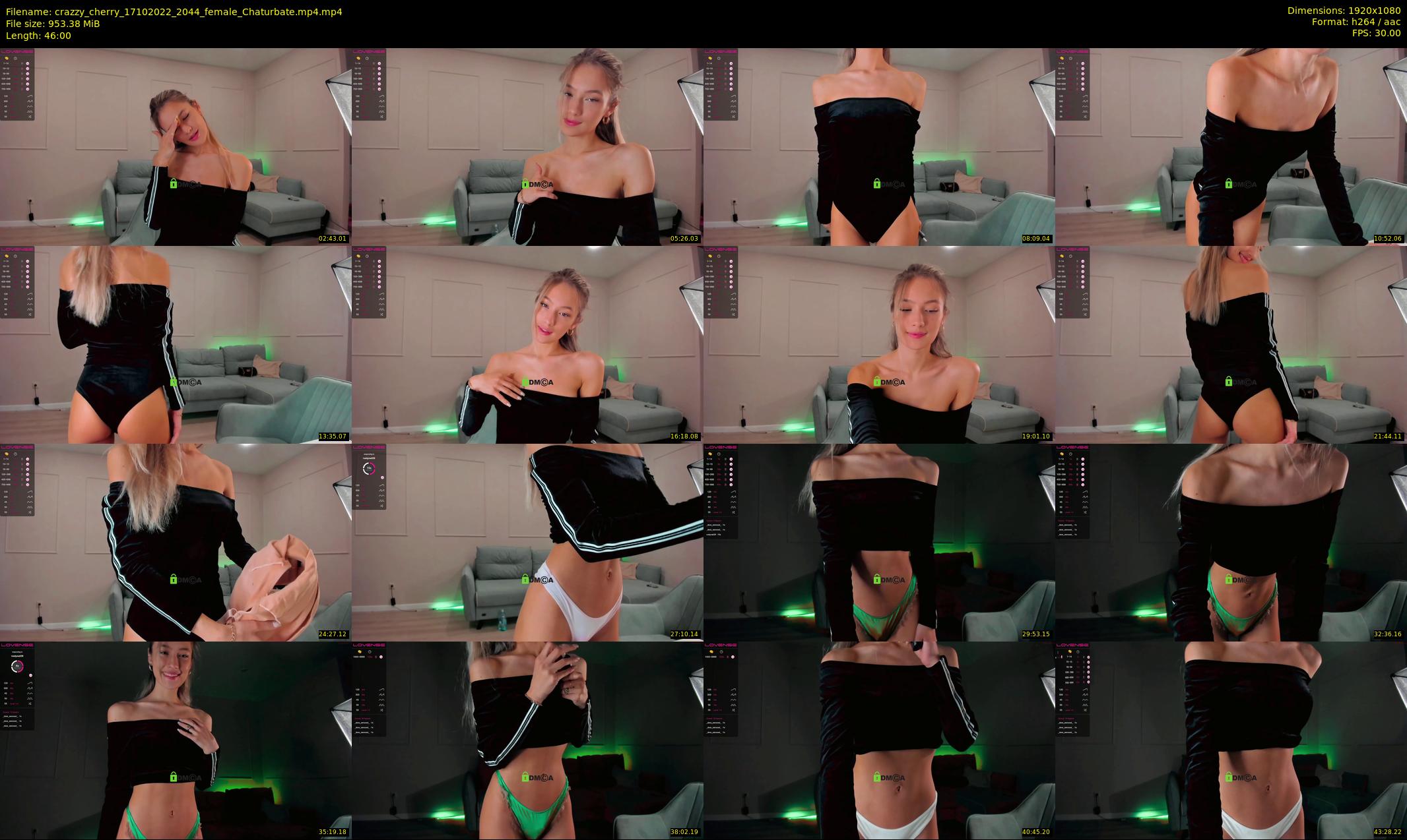 crazzy_cherry — 46 minute Chaturbate female cam show recording, 1080p, Oct 17, 2022