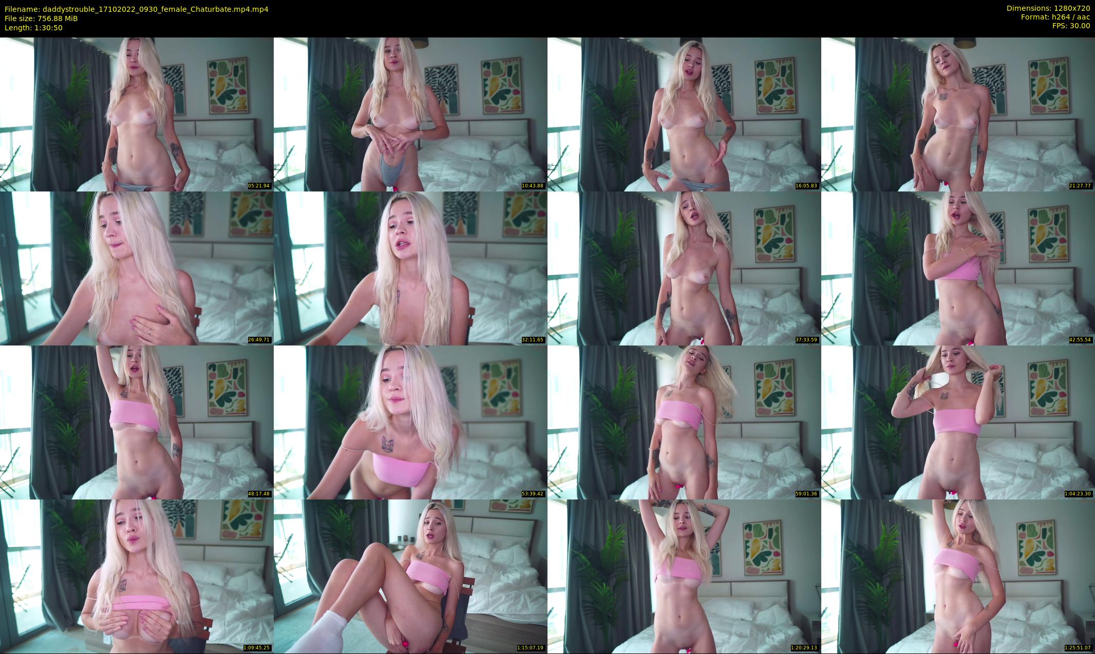 daddystrouble — 91 minute Chaturbate female cam show recording, 720p, Oct 17, 2022