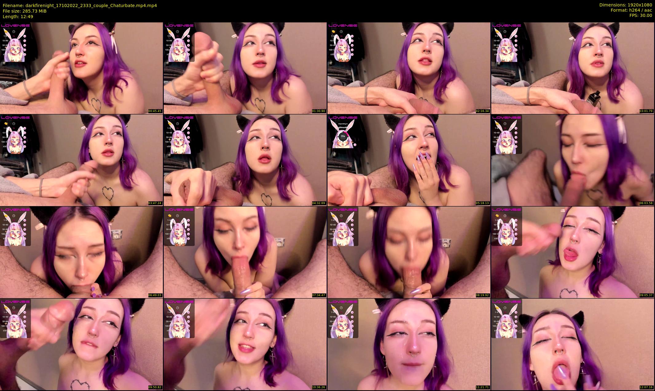 darkfirenight — 13 minute Chaturbate couple cam show recording, 1080p, Oct 17, 2022