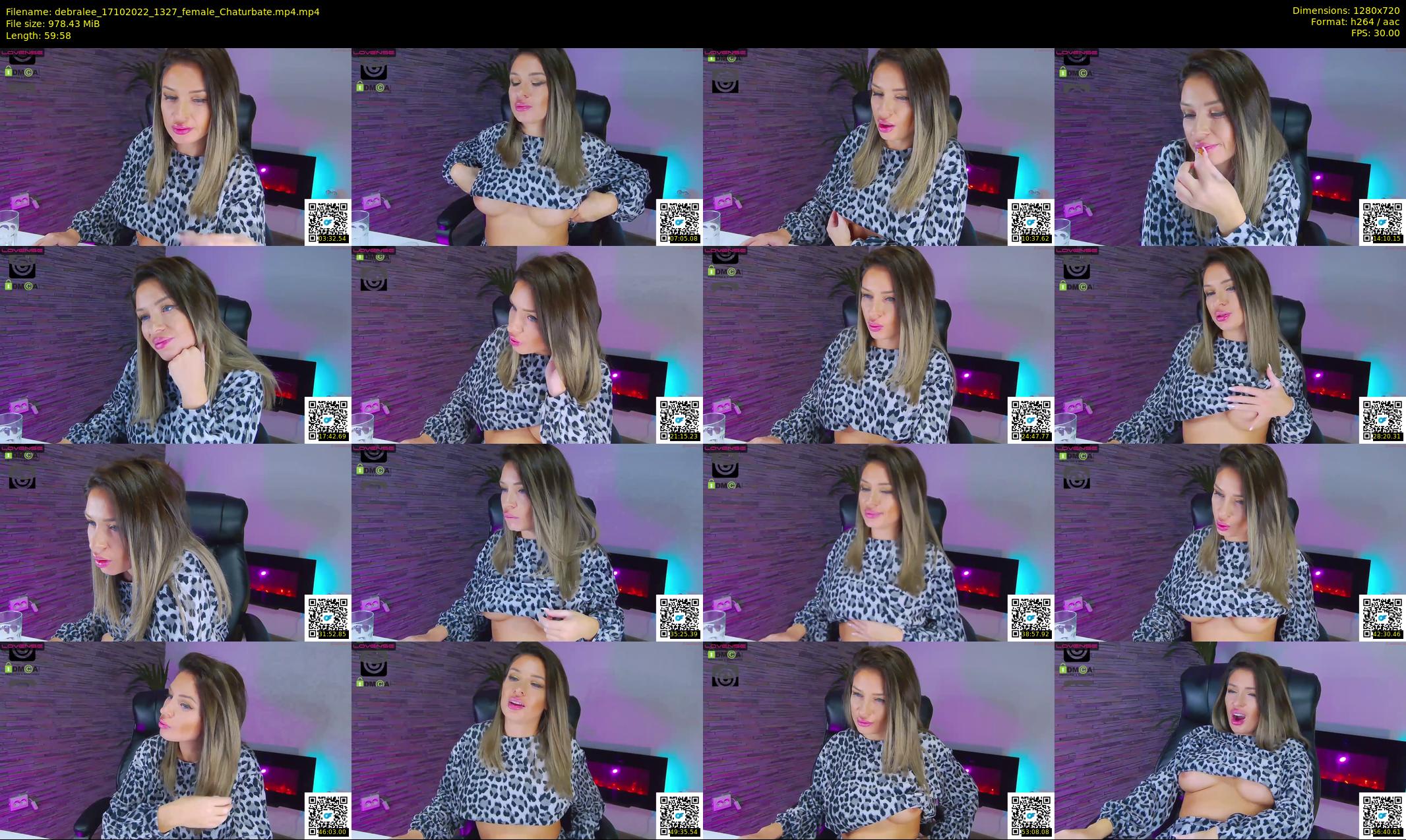 debralee — 60 minute Chaturbate female cam show recording, 720p, Oct 17, 2022