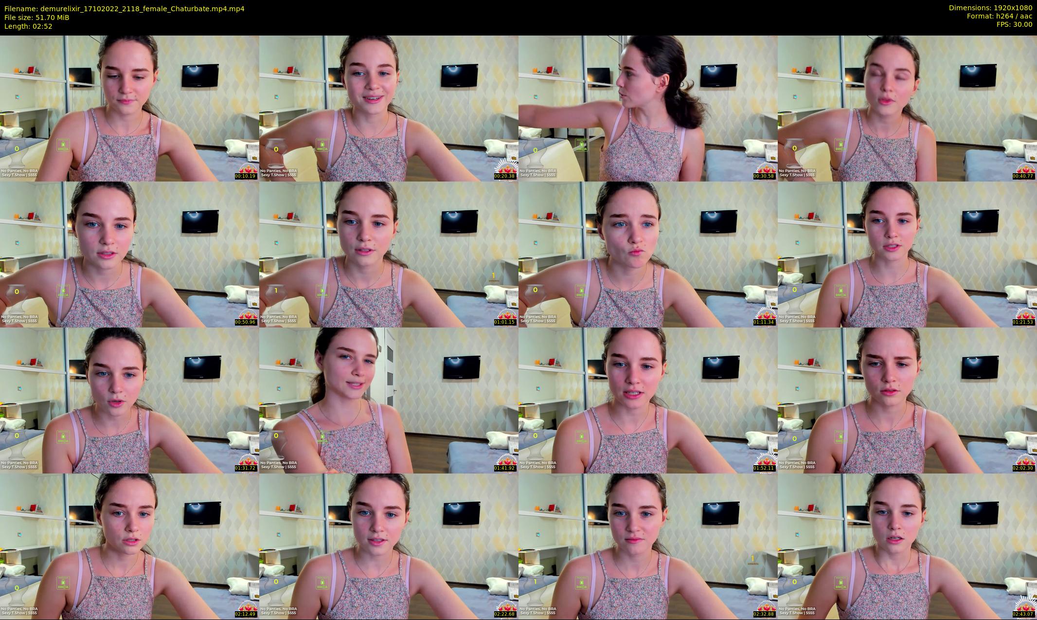 demurelixir — 3 minute Chaturbate female cam show recording, 1080p, Oct 17, 2022