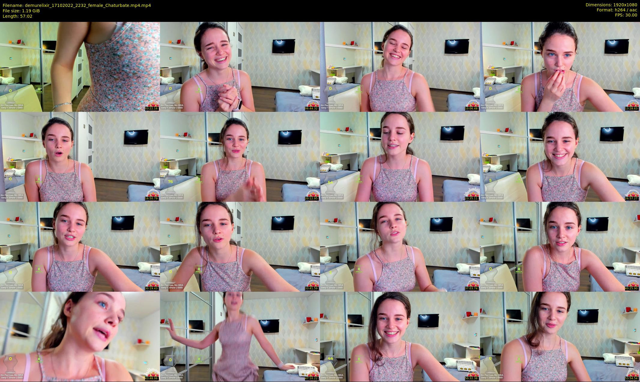demurelixir — 58 minute Chaturbate female cam show recording, 1080p, Oct 17, 2022