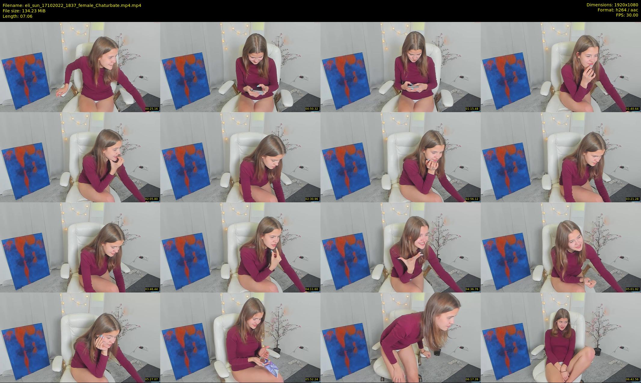 eli_sun — 8 minute Chaturbate female cam show recording, 1080p, Oct 17, 2022