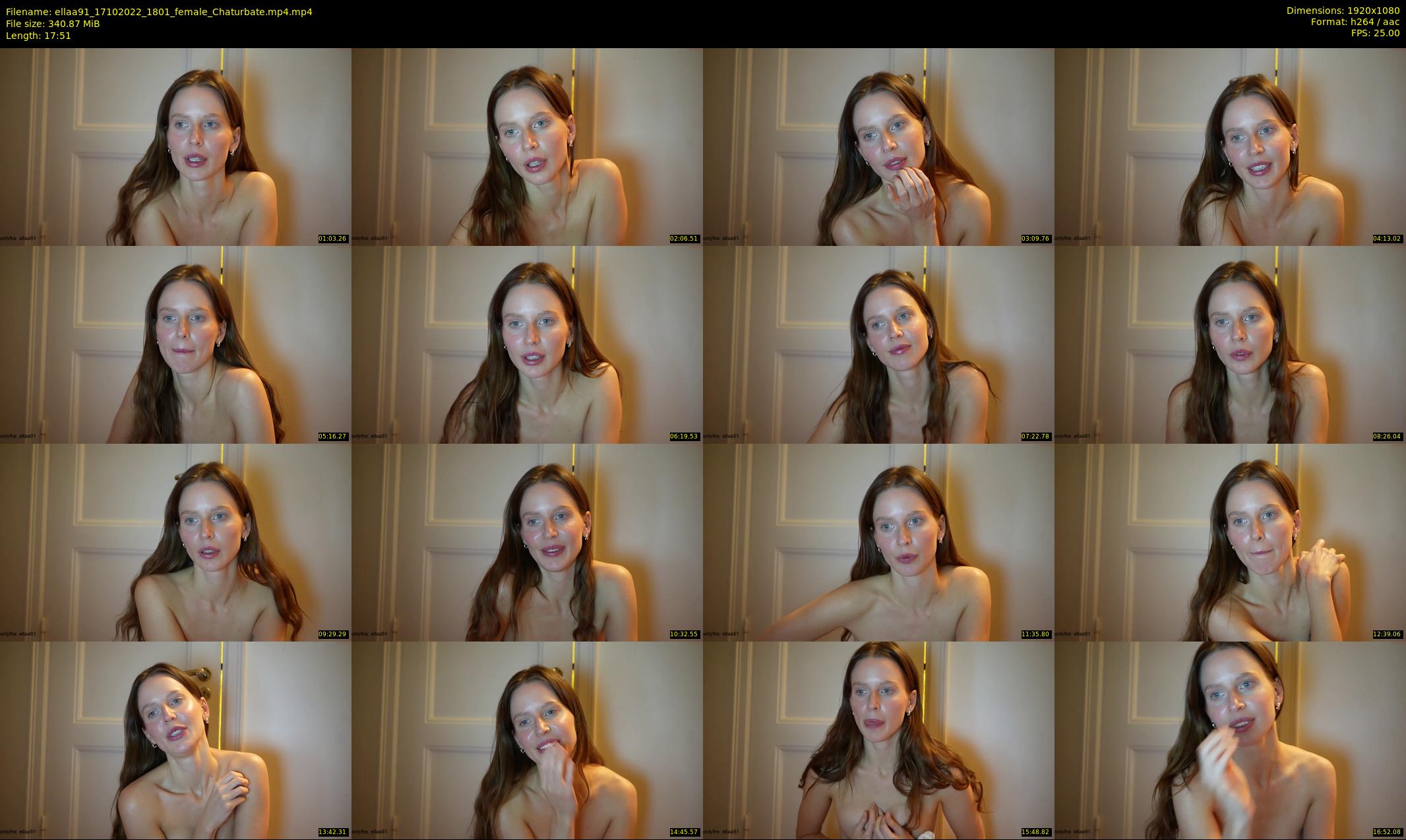 ellaa91 — 18 minute Chaturbate female cam show recording, 1080p, Oct 17, 2022
