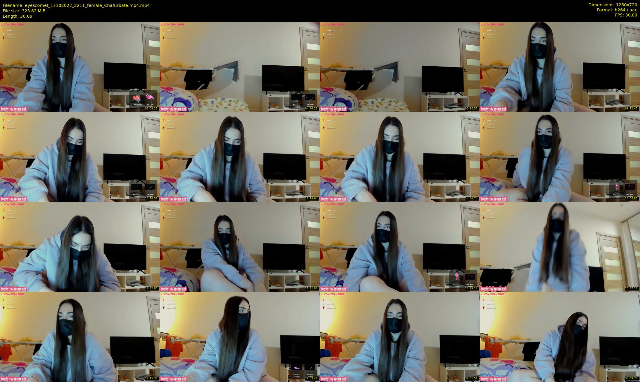 eyescomet — 37 minute Chaturbate female cam show recording, 720p, Oct 17, 2022