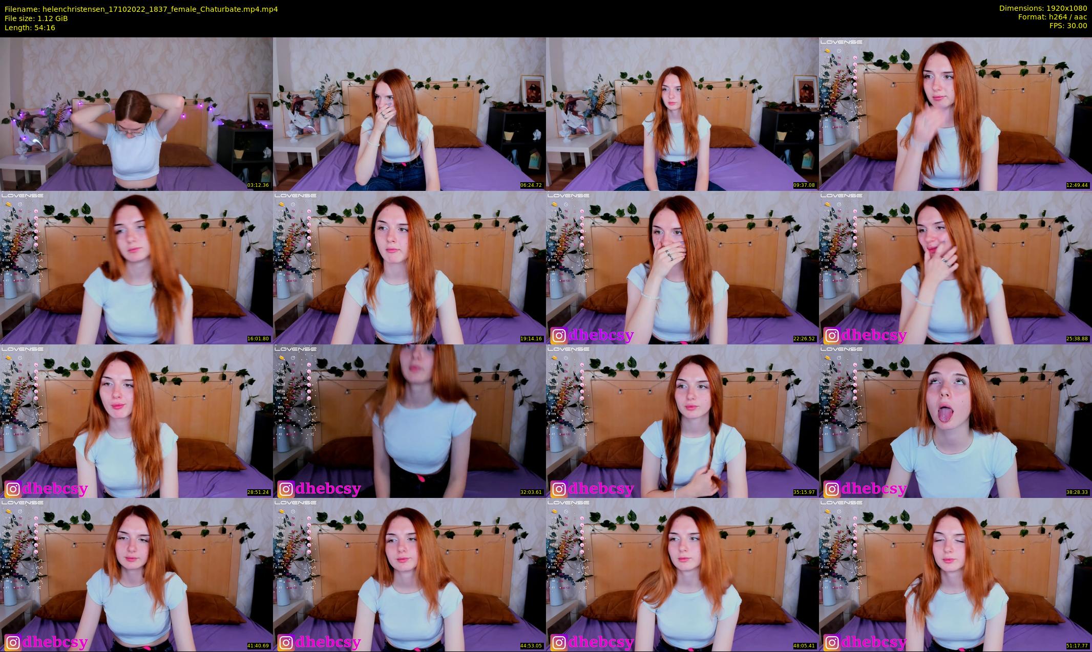 helenchristensen — 55 minute Chaturbate female cam show recording, 1080p, Oct 17, 2022