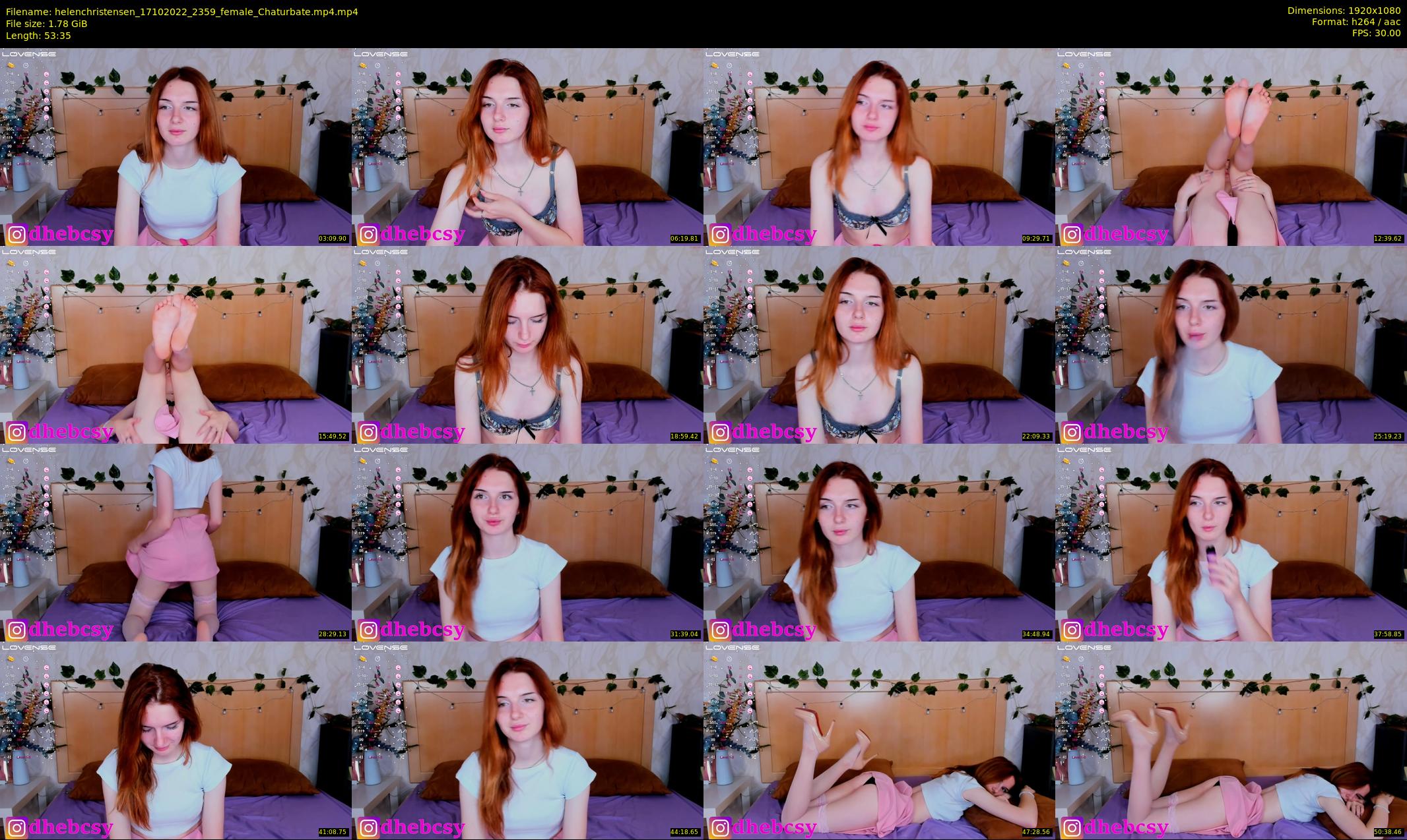 helenchristensen — 54 minute Chaturbate female cam show recording, 1080p, Oct 17, 2022