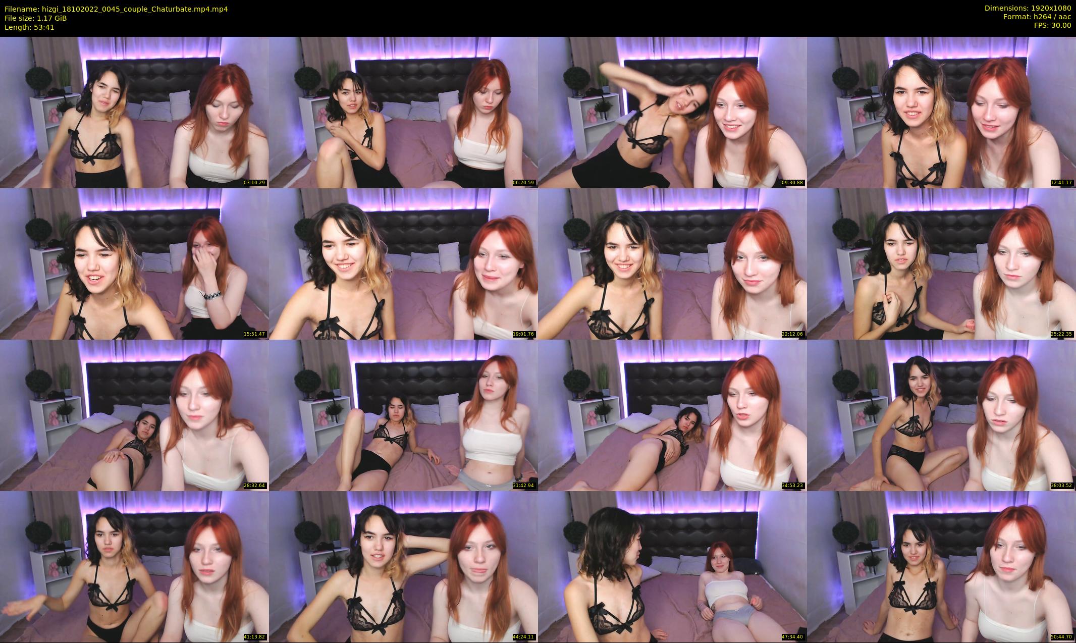 hizgi — 54 minute Chaturbate couple cam show recording, 1080p, Oct 18, 2022
