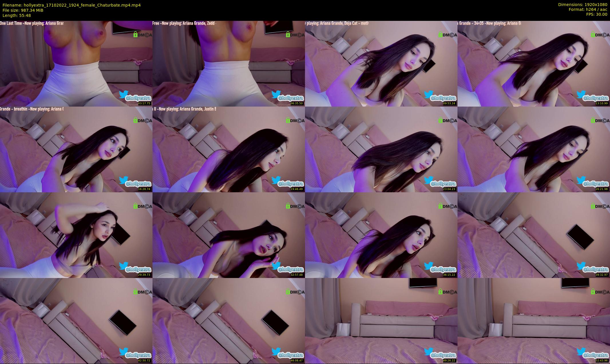 hollyextra — 56 minute Chaturbate female cam show recording, 1080p, Oct 17, 2022