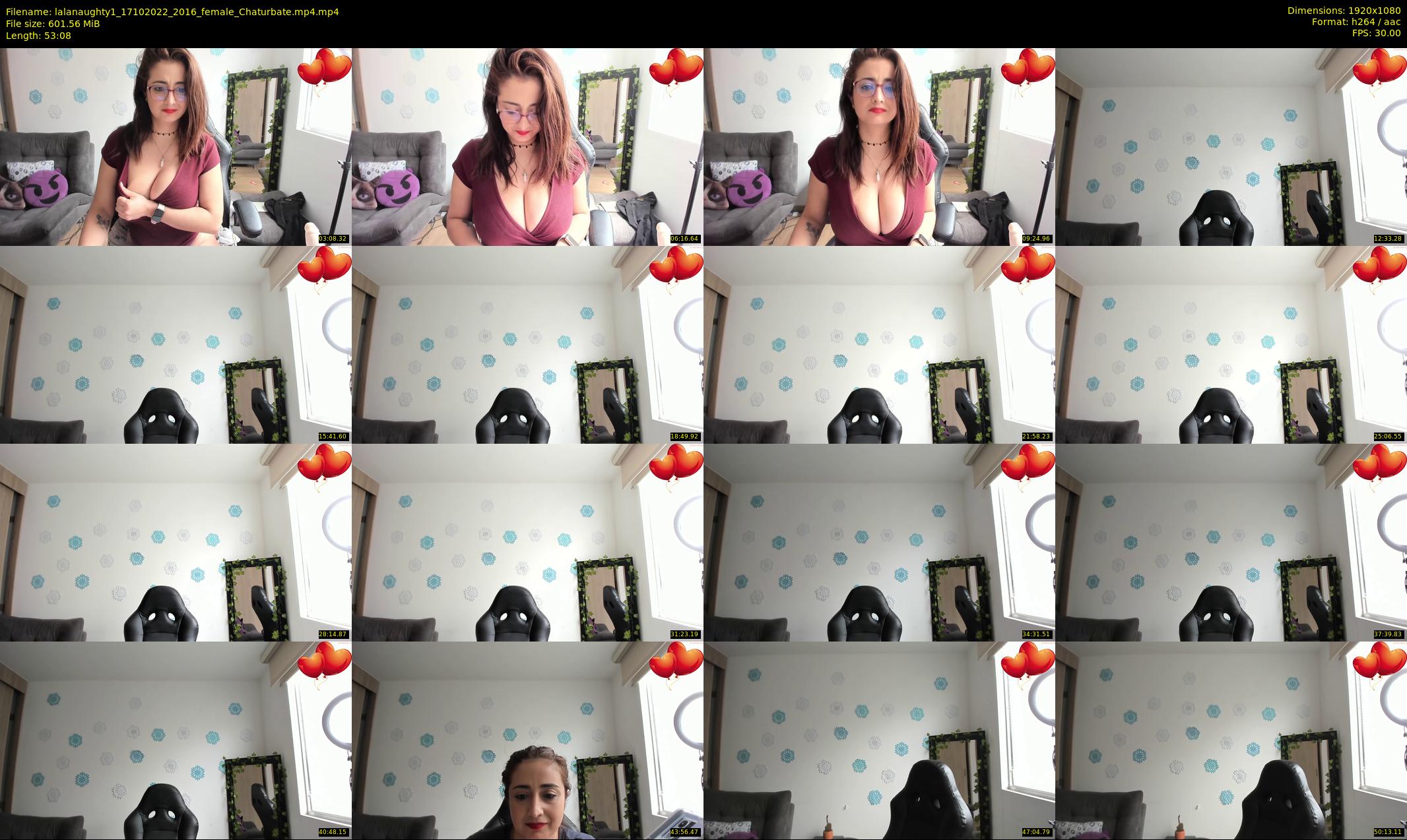lalanaughty1 — 54 minute Chaturbate female cam show recording, 1080p, Oct 17, 2022