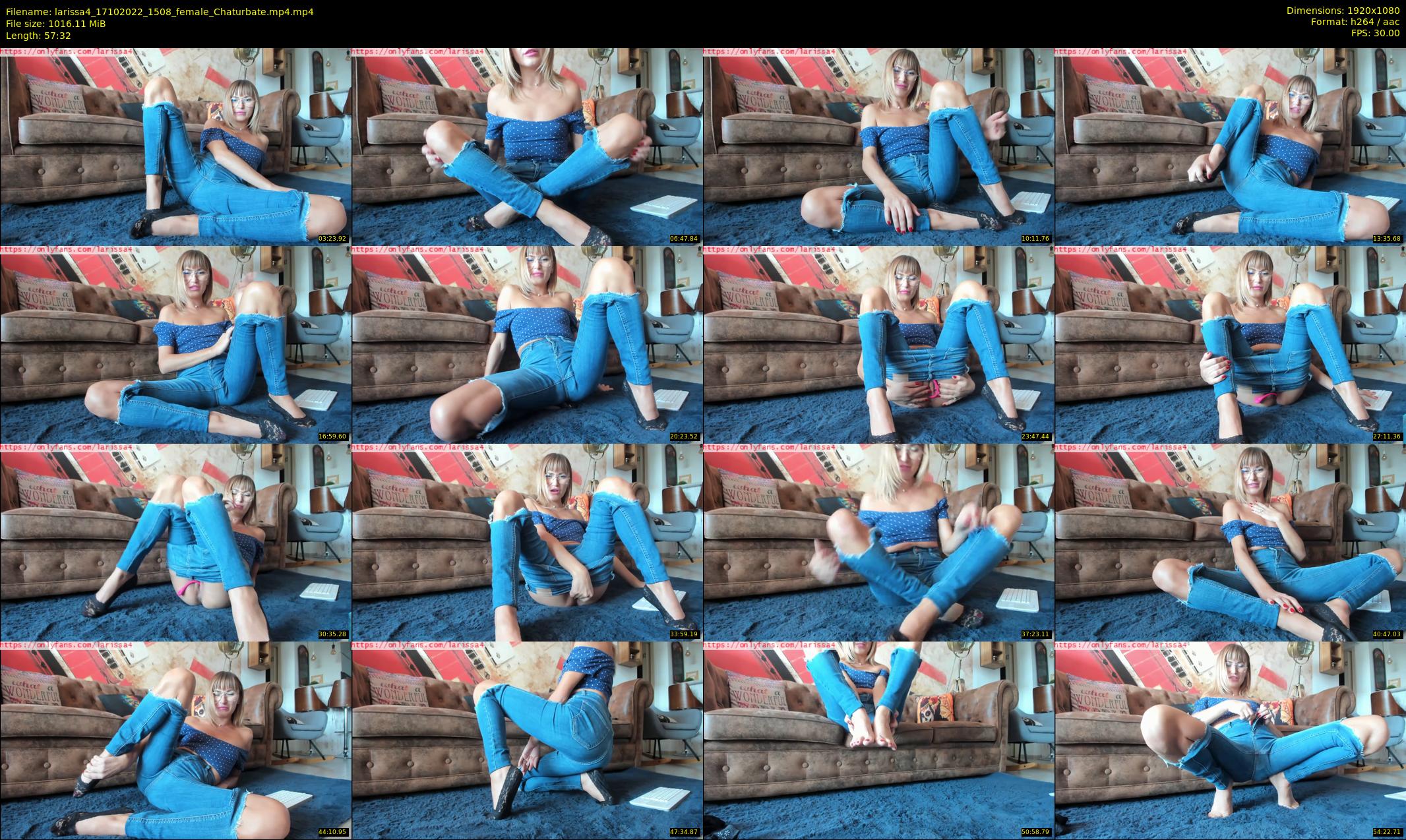 larissa4 — 58 minute Chaturbate female cam show recording, 1080p, Oct 17, 2022