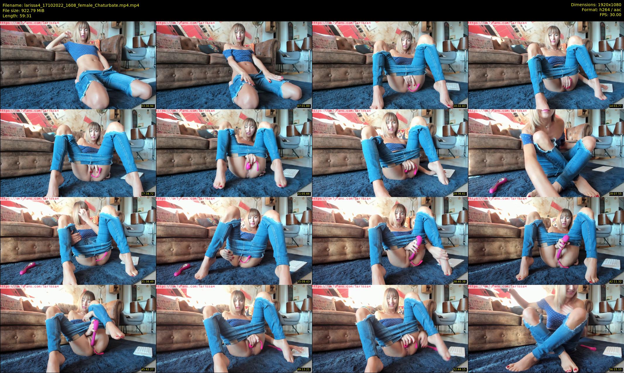 larissa4 — 60 minute Chaturbate female cam show recording, 1080p, Oct 17, 2022