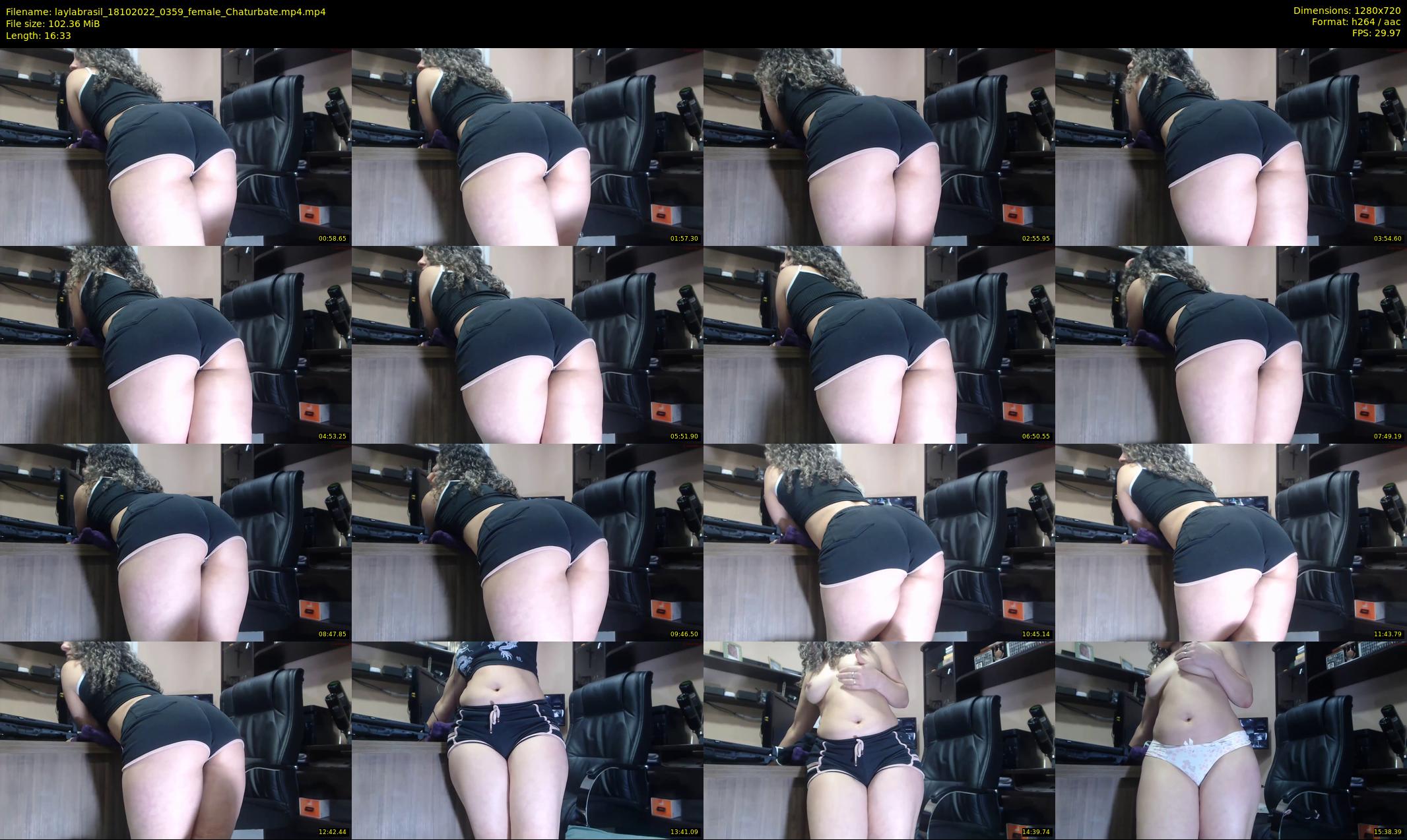 laylabrasil — 17 minute Chaturbate female cam show recording, 720p, Oct 18, 2022