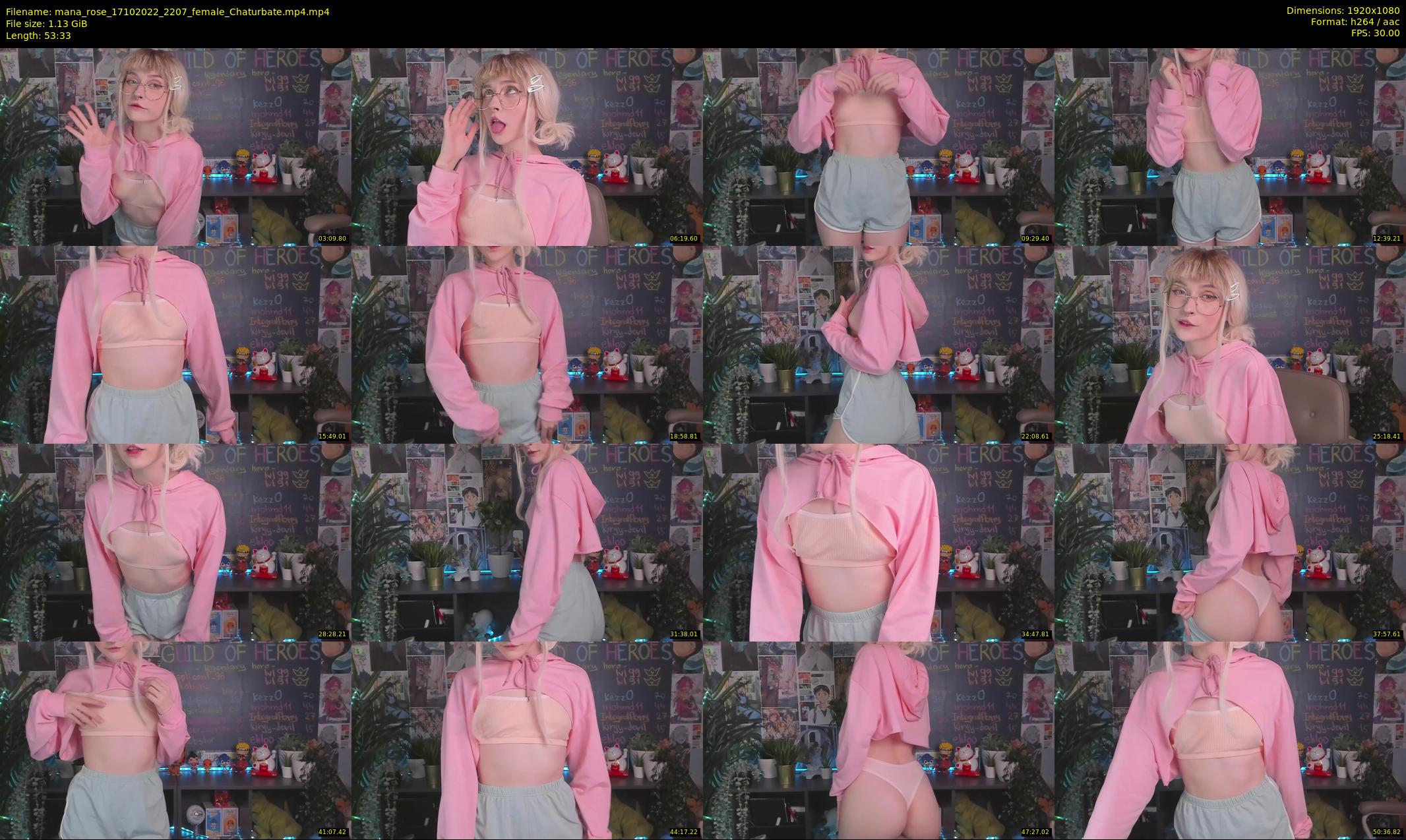 mana_rose — 54 minute Chaturbate female cam show recording, 1080p, Oct 17, 2022
