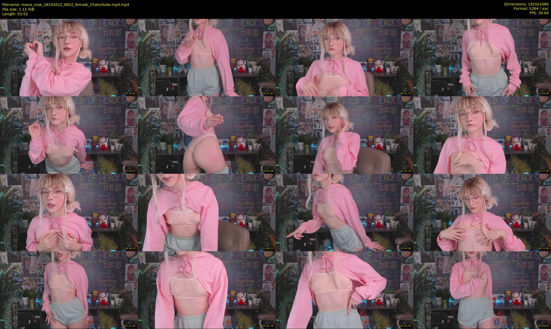 mana_rose — 54 minute Chaturbate female cam show recording, 1080p, Oct 18, 2022