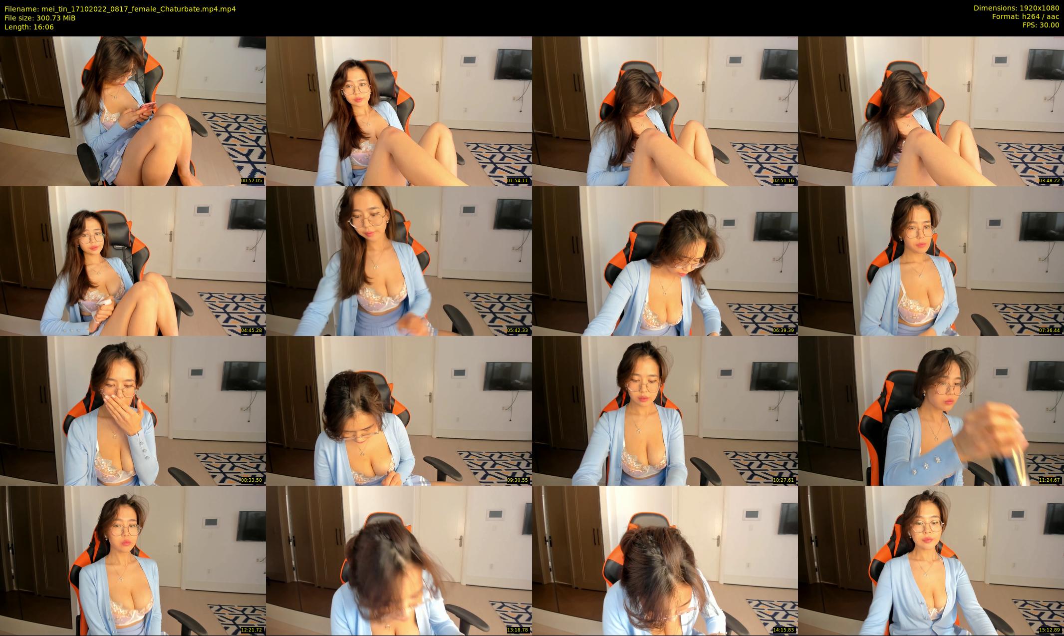 mei_tin — 17 minute Chaturbate female cam show recording, 1080p, Oct 17, 2022