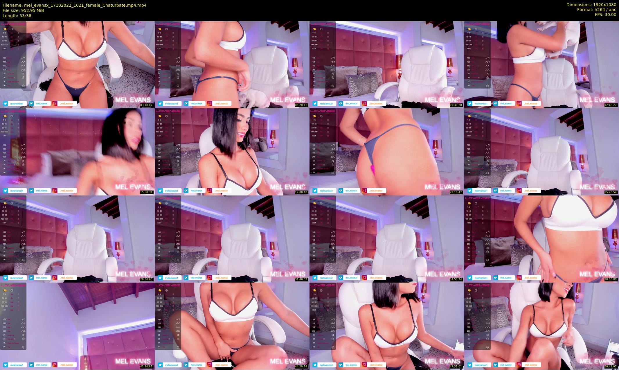 mel_evansx — 54 minute Chaturbate female cam show recording, 1080p, Oct 17, 2022