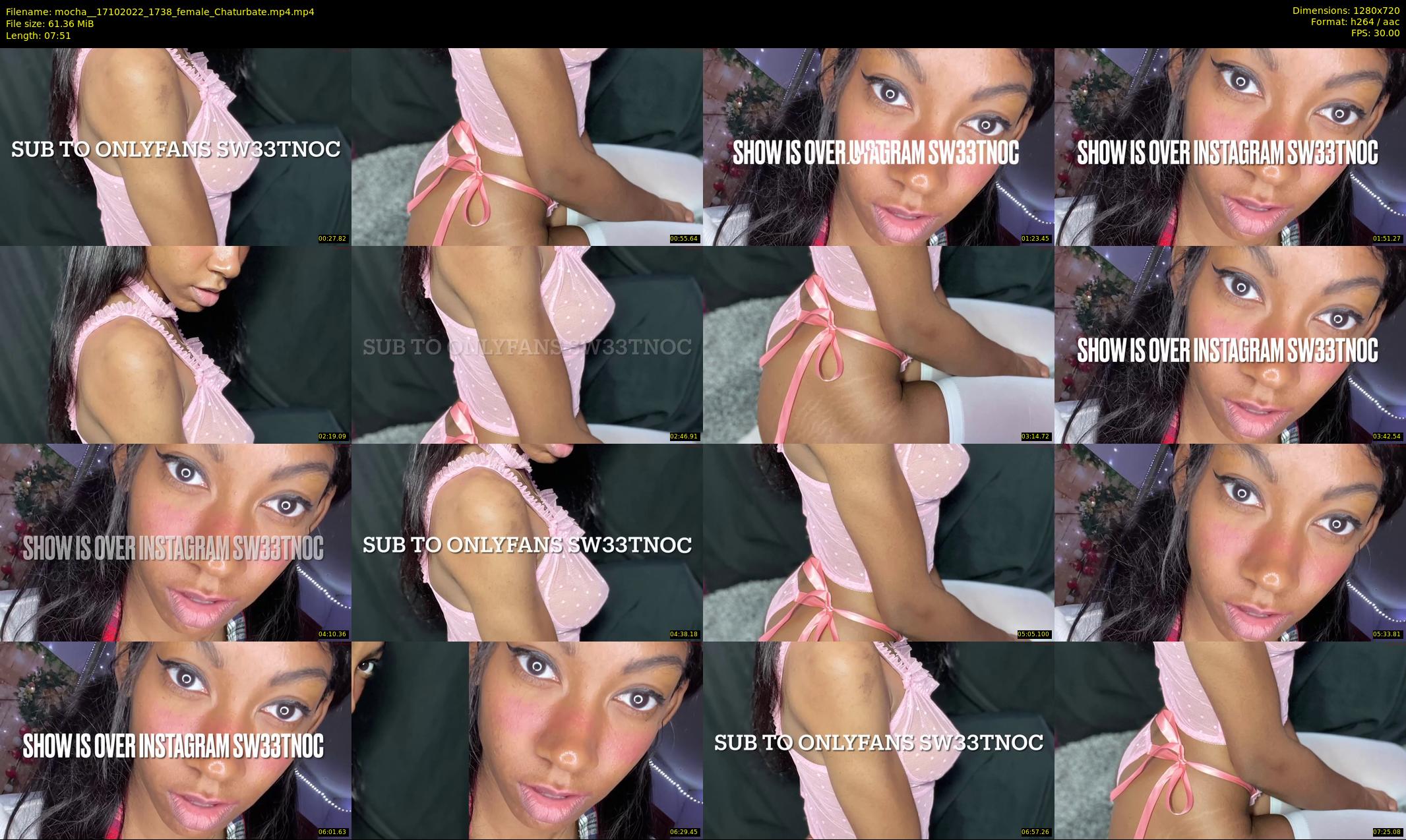 mocha_ — 8 minute Chaturbate female cam show recording, 720p, Oct 17, 2022