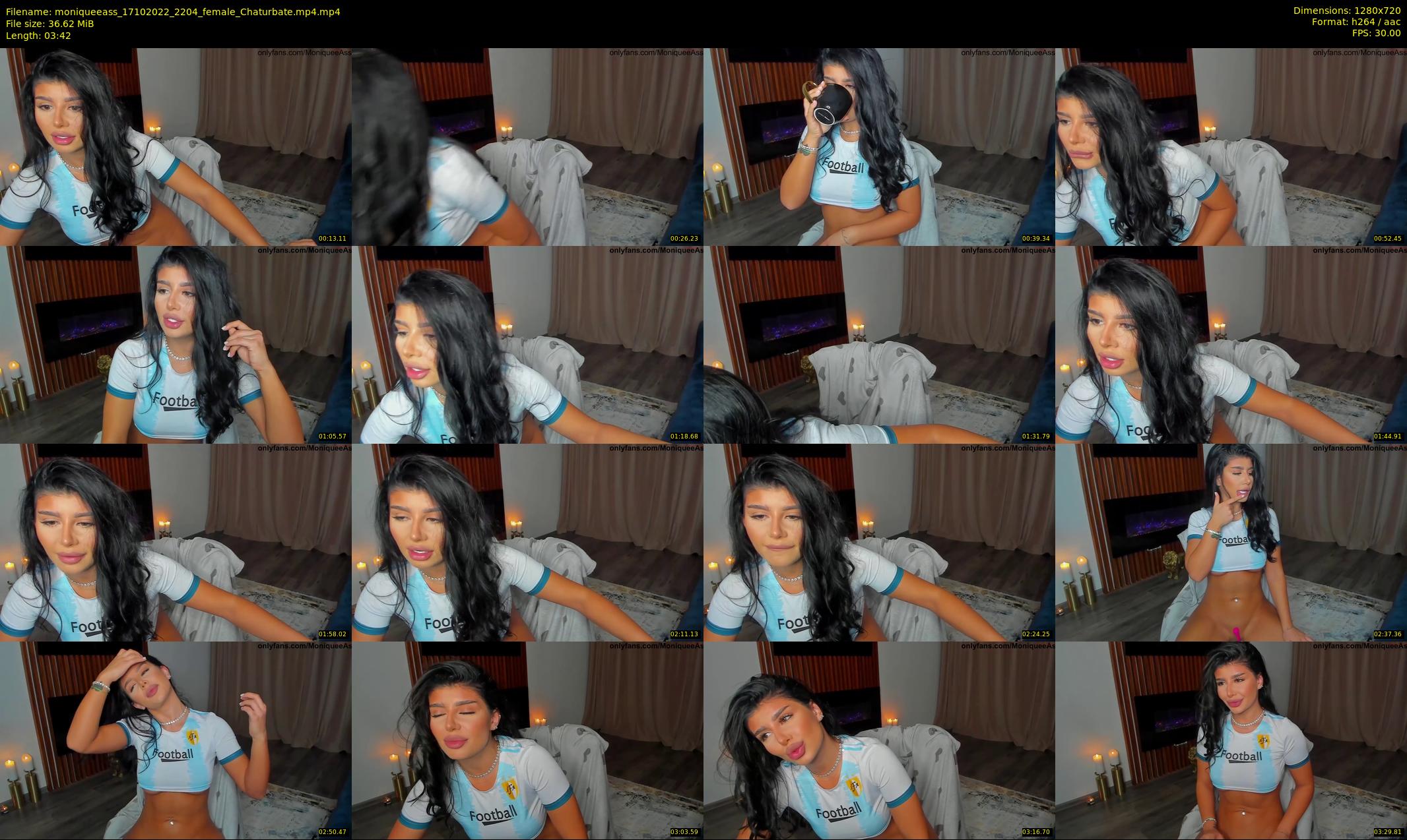 moniqueeass — 4 minute Chaturbate female cam show recording, 720p, Oct 17, 2022