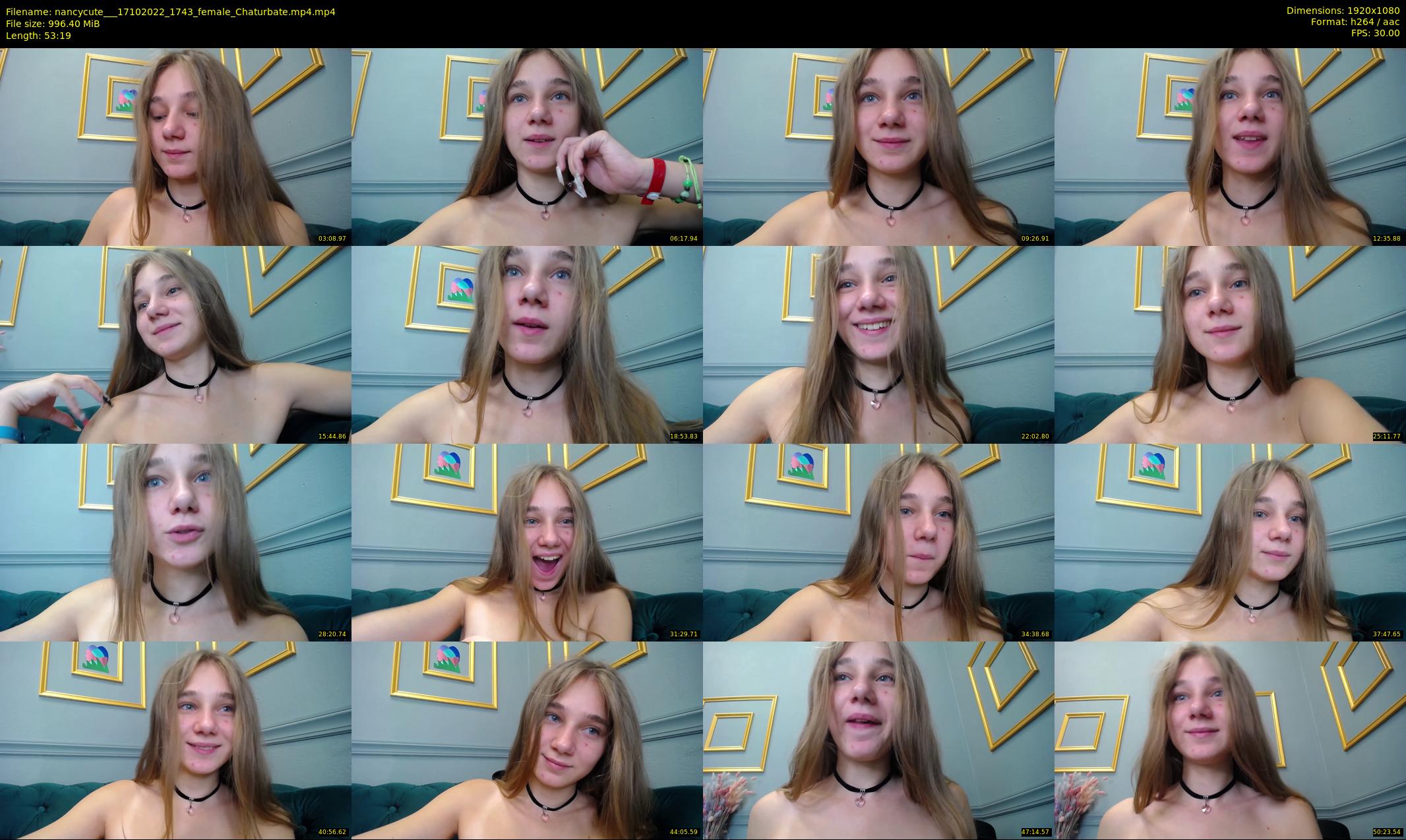nancycute__ — 54 minute Chaturbate female cam show recording, 1080p, Oct 17, 2022