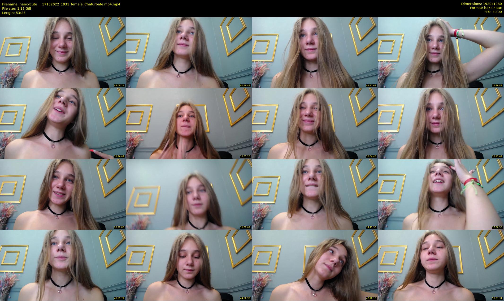 nancycute__ — 54 minute Chaturbate female cam show recording, 1080p, Oct 17, 2022