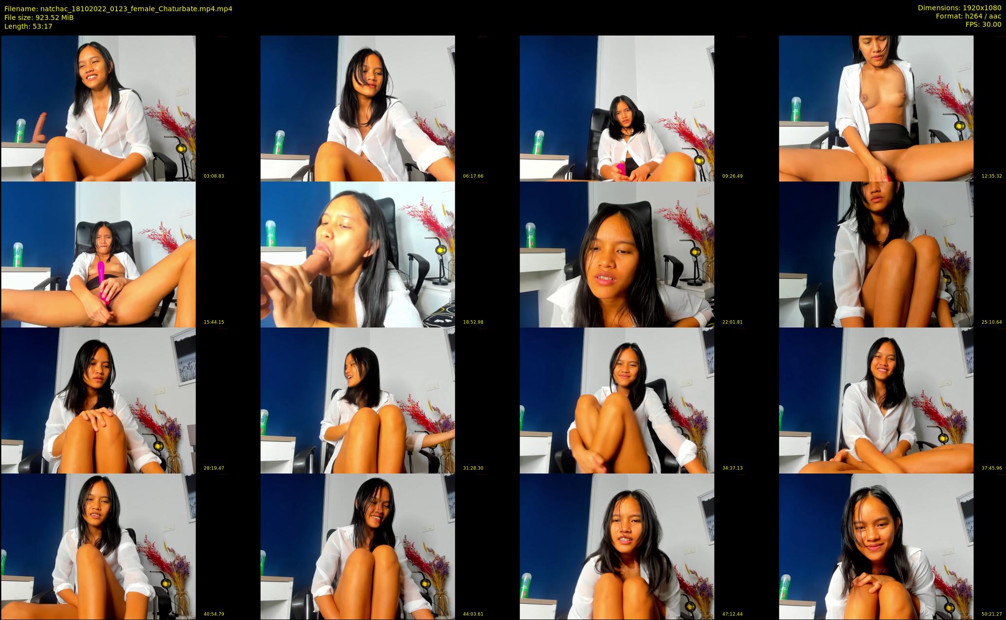 natchac — 54 minute Chaturbate female cam show recording, 1080p, Oct 18, 2022