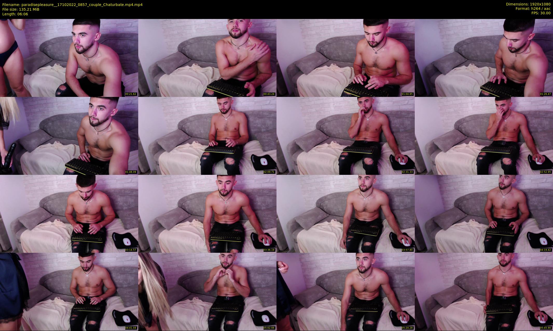 paradisepleasure_ — 7 minute Chaturbate couple cam show recording, 1080p, Oct 17, 2022