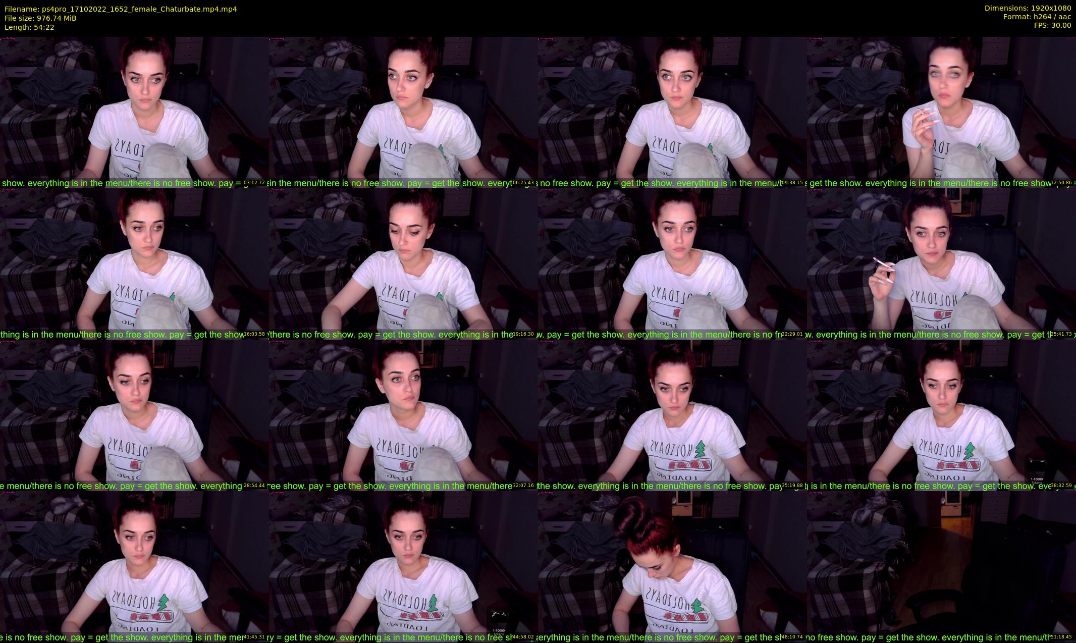 ps4pro — 55 minute Chaturbate female cam show recording, 1080p, Oct 17, 2022