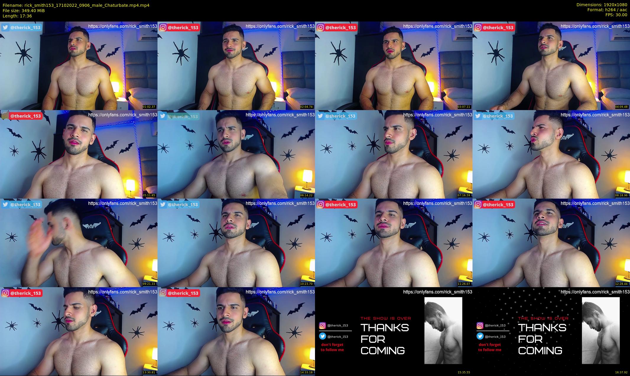 rick_smith153 — 18 minute Chaturbate male cam show recording, 1080p, Oct 17, 2022