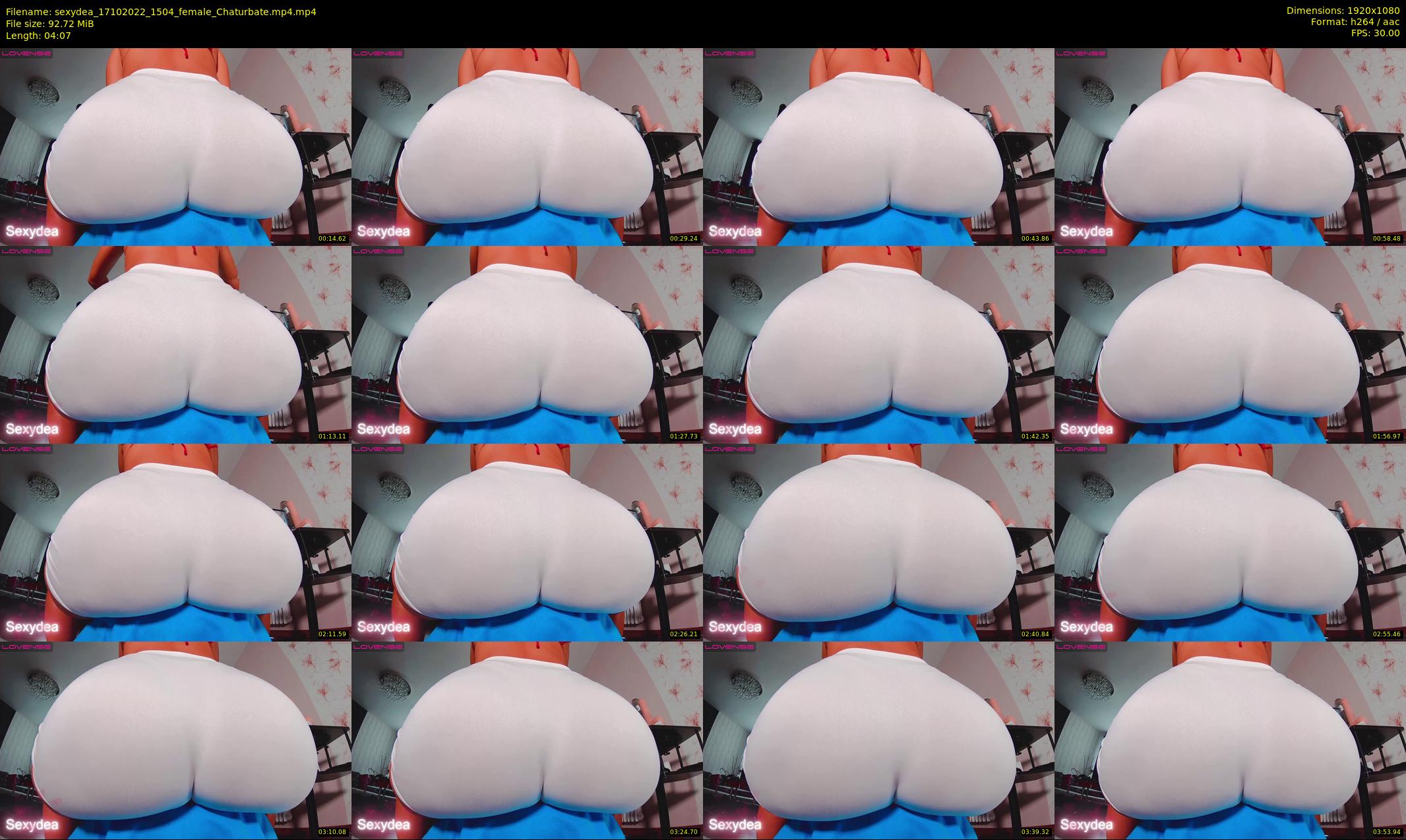 sexydea — 5 minute Chaturbate female cam show recording, 1080p, Oct 17, 2022