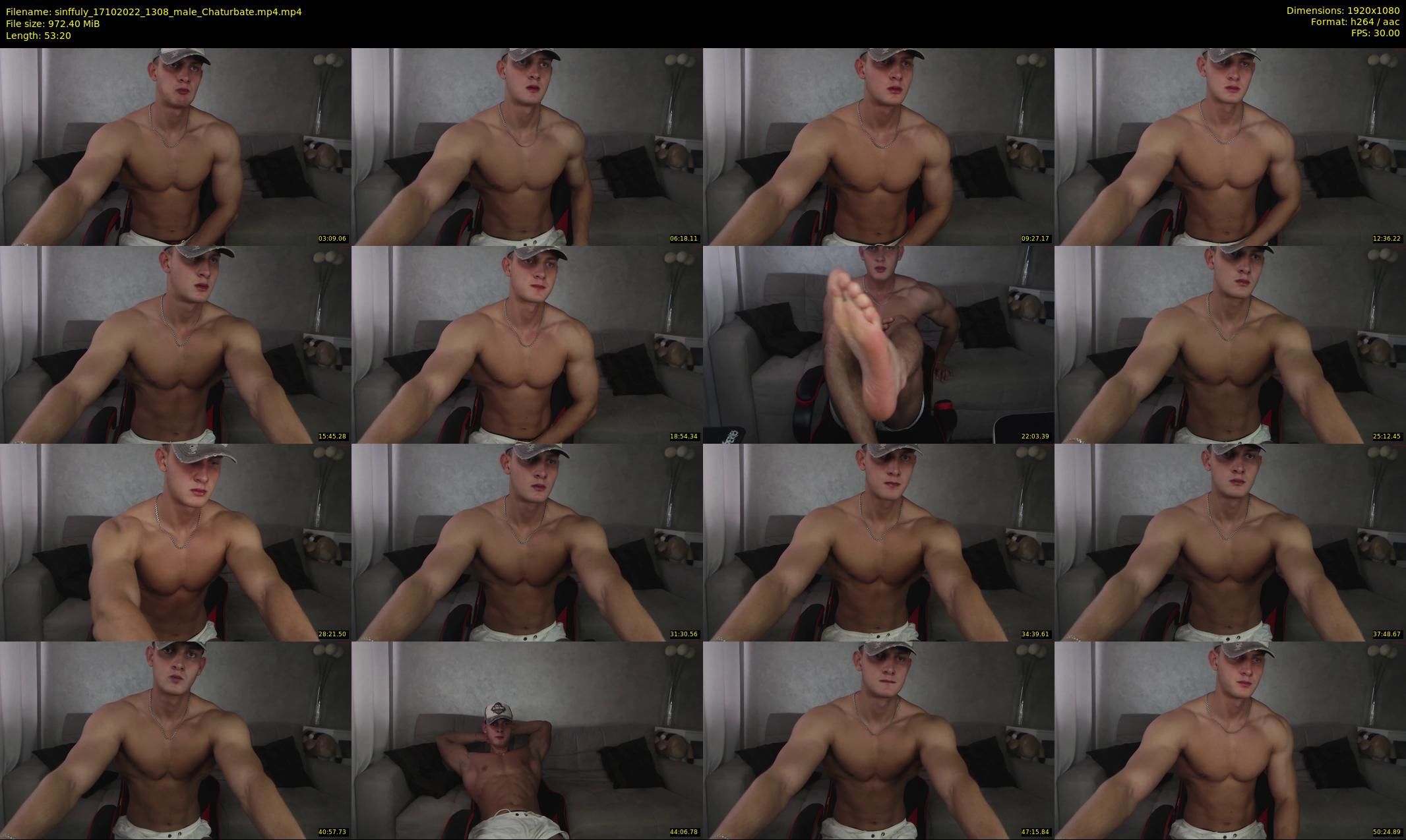 sinffuly — 54 minute Chaturbate male cam show recording, 1080p, Oct 17, 2022