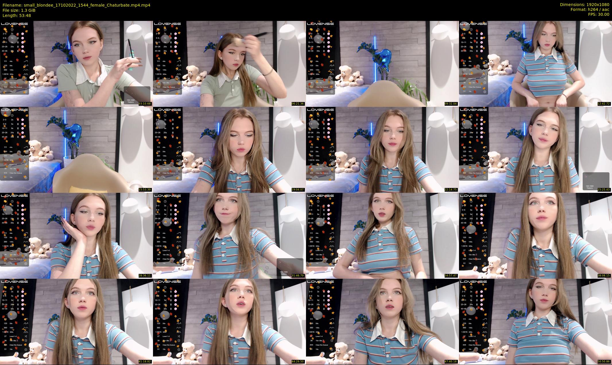 small_blondee — 54 minute Chaturbate female cam show recording, 1080p, Oct 17, 2022