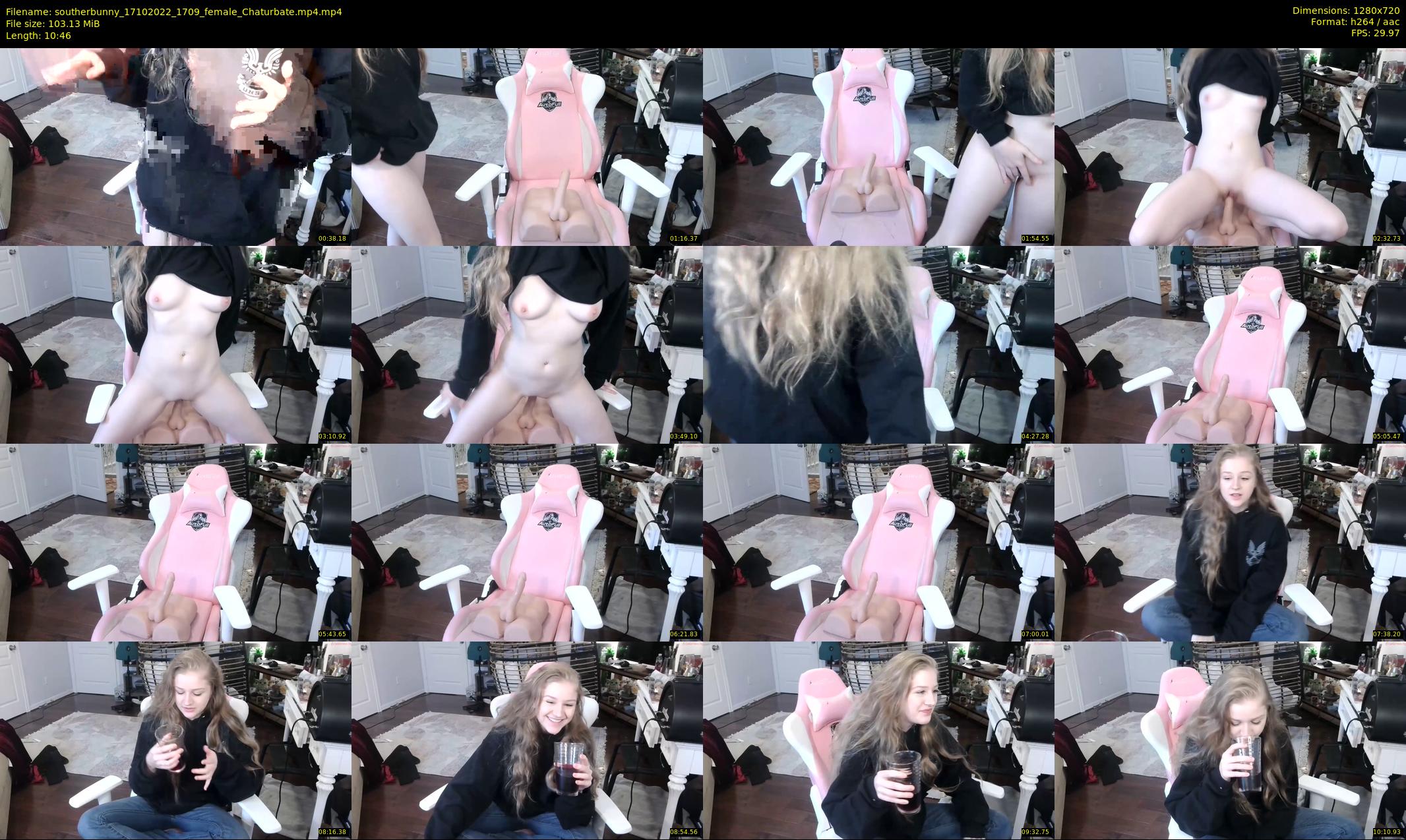 southerbunny — 11 minute Chaturbate female cam show recording, 720p, Oct 17, 2022