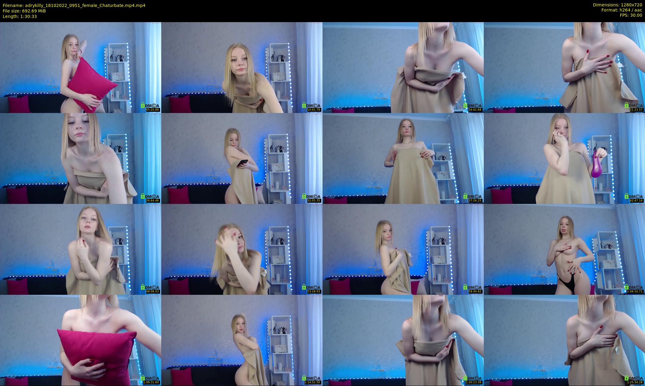 adrykilly — 91 minute Chaturbate female cam show recording, 720p, Oct 18, 2022