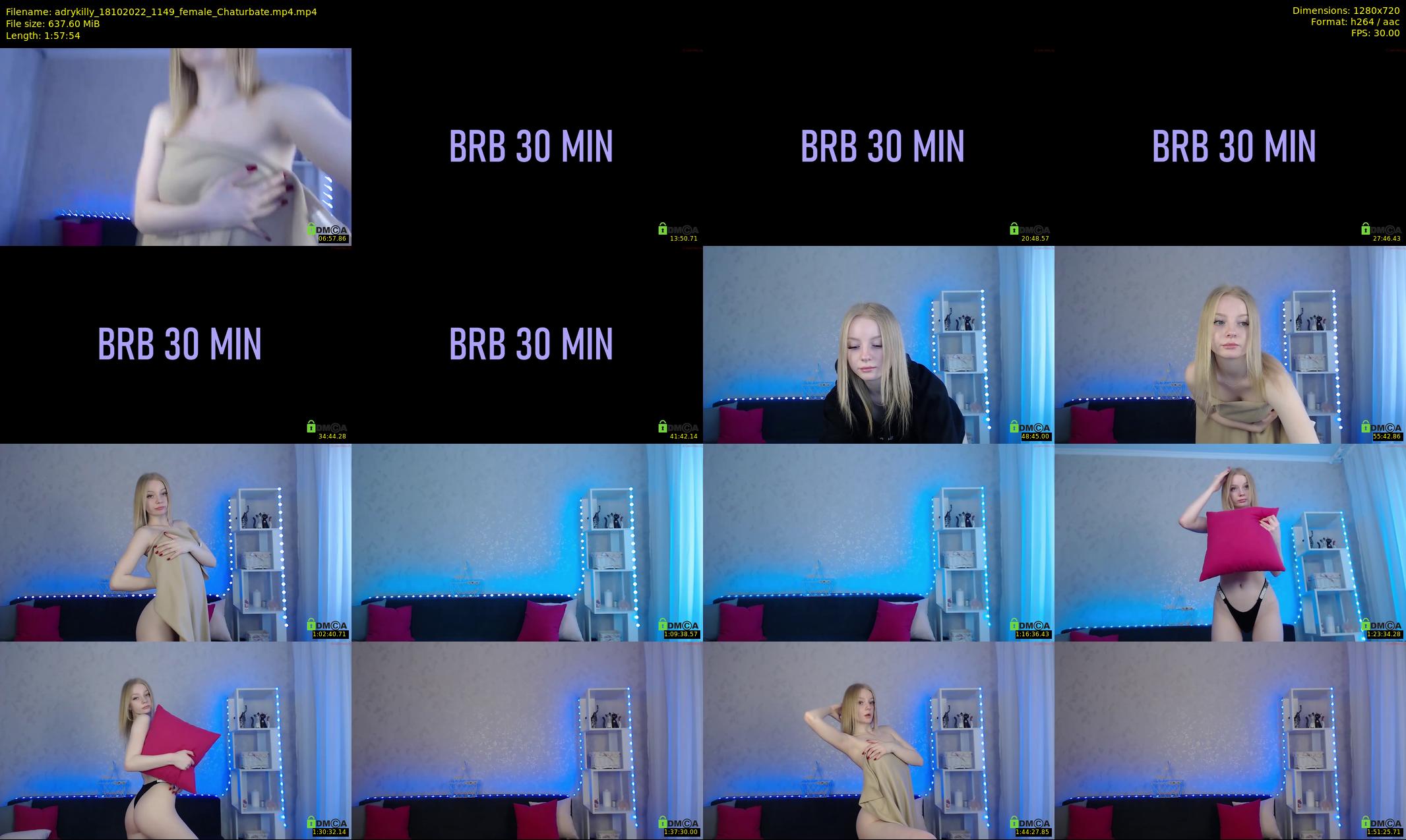adrykilly — 118 minute Chaturbate female cam show recording, 720p, Oct 18, 2022