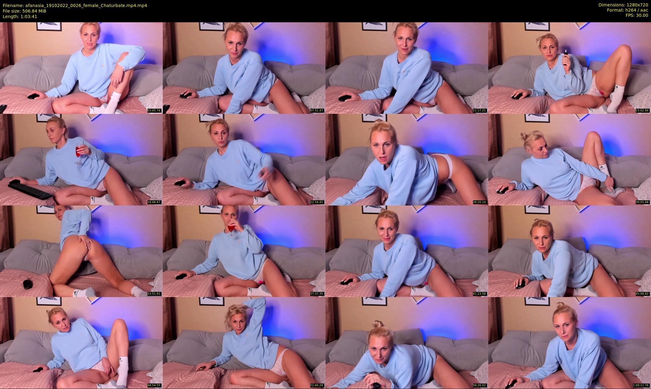 afanasia — 64 minute Chaturbate female cam show recording, 720p, Oct 19, 2022