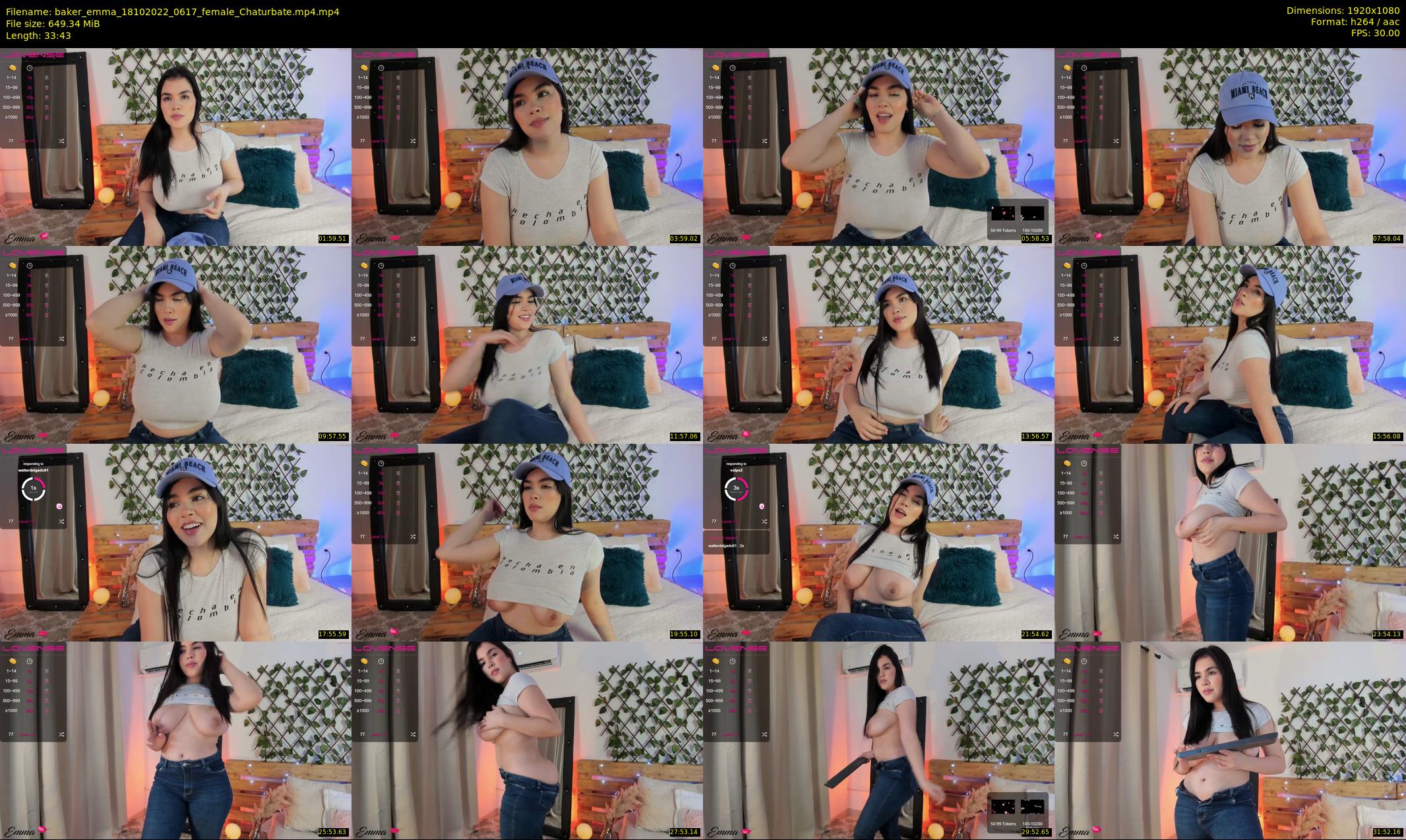 baker_emma — 34 minute Chaturbate female cam show recording, 1080p, Oct 18, 2022
