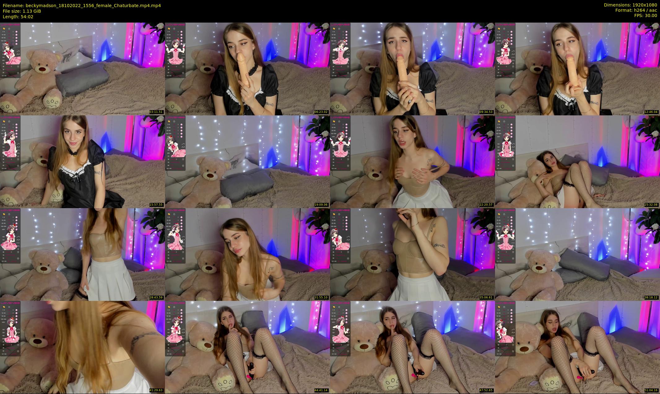beckymadson — 55 minute Chaturbate female cam show recording, 1080p, Oct 18, 2022
