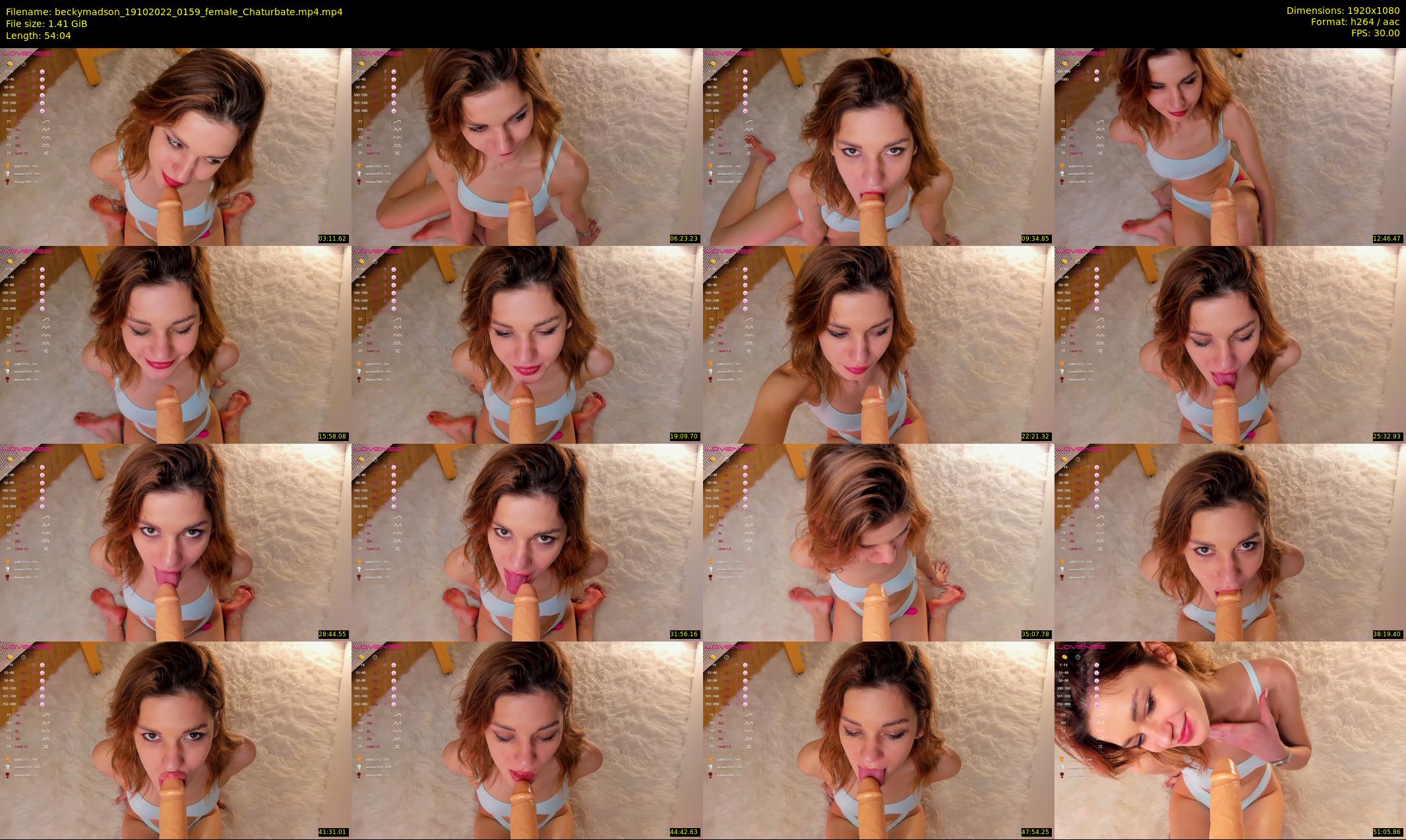 beckymadson — 55 minute Chaturbate female cam show recording, 1080p, Oct 19, 2022