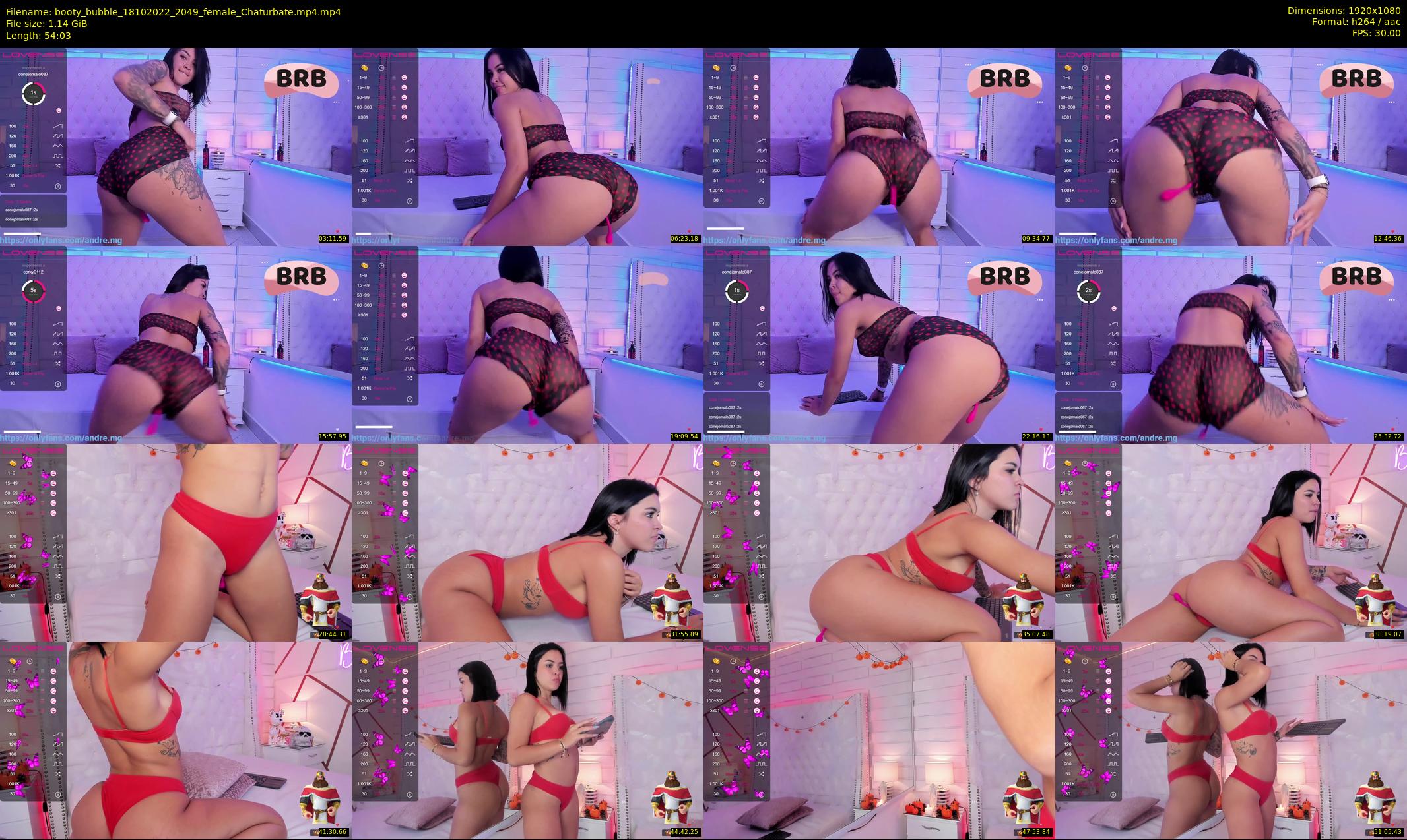 booty_bubble — 55 minute Chaturbate female cam show recording, 1080p, Oct 18, 2022