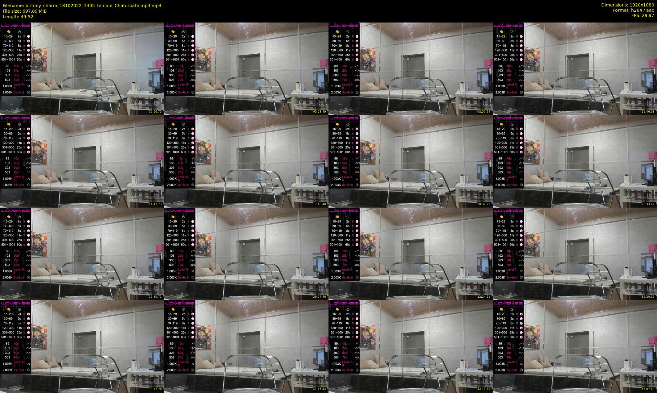 britney_charm — 50 minute Chaturbate female cam show recording, 1080p, Oct 18, 2022