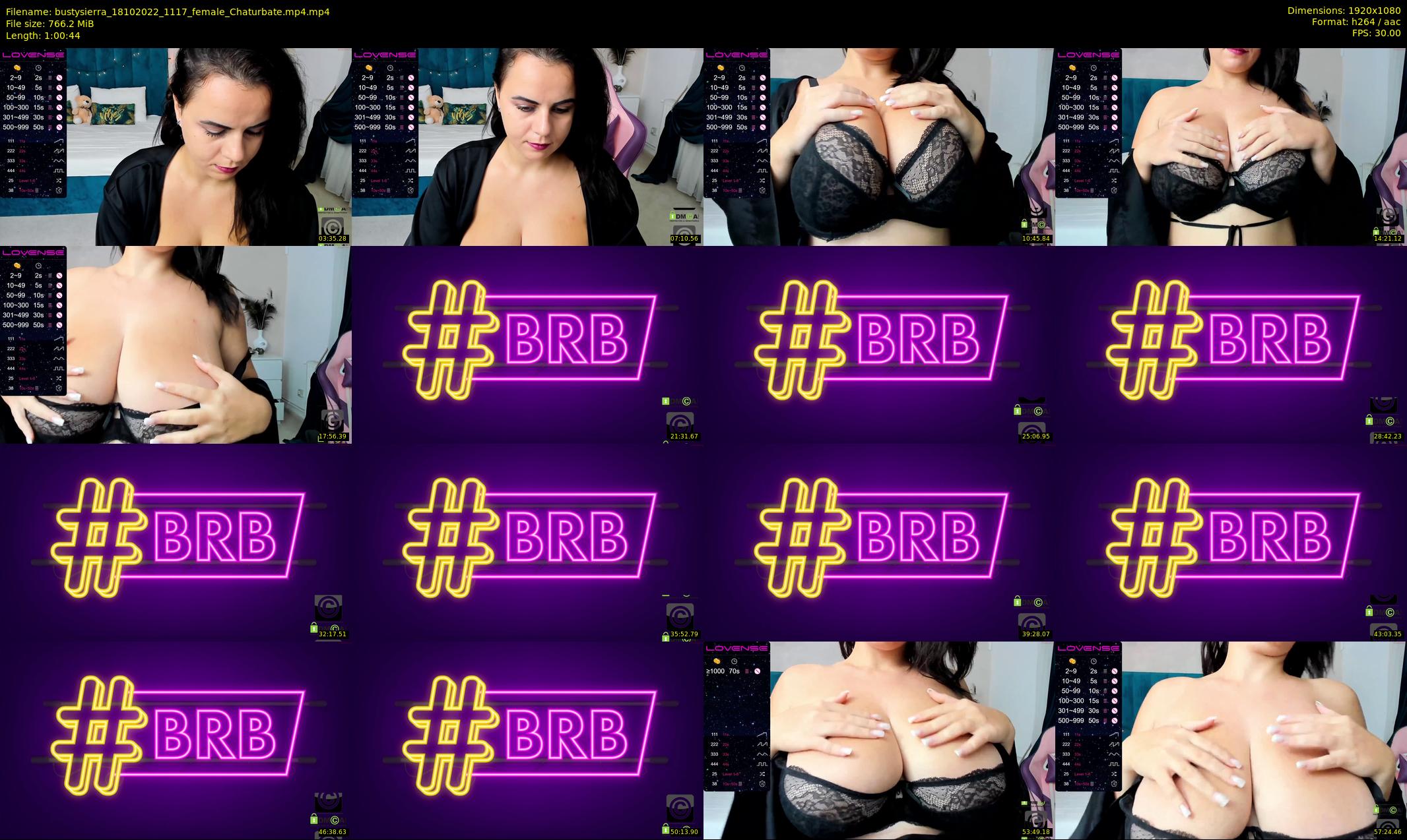 bustysierra — 61 minute Chaturbate female cam show recording, 1080p, Oct 18, 2022