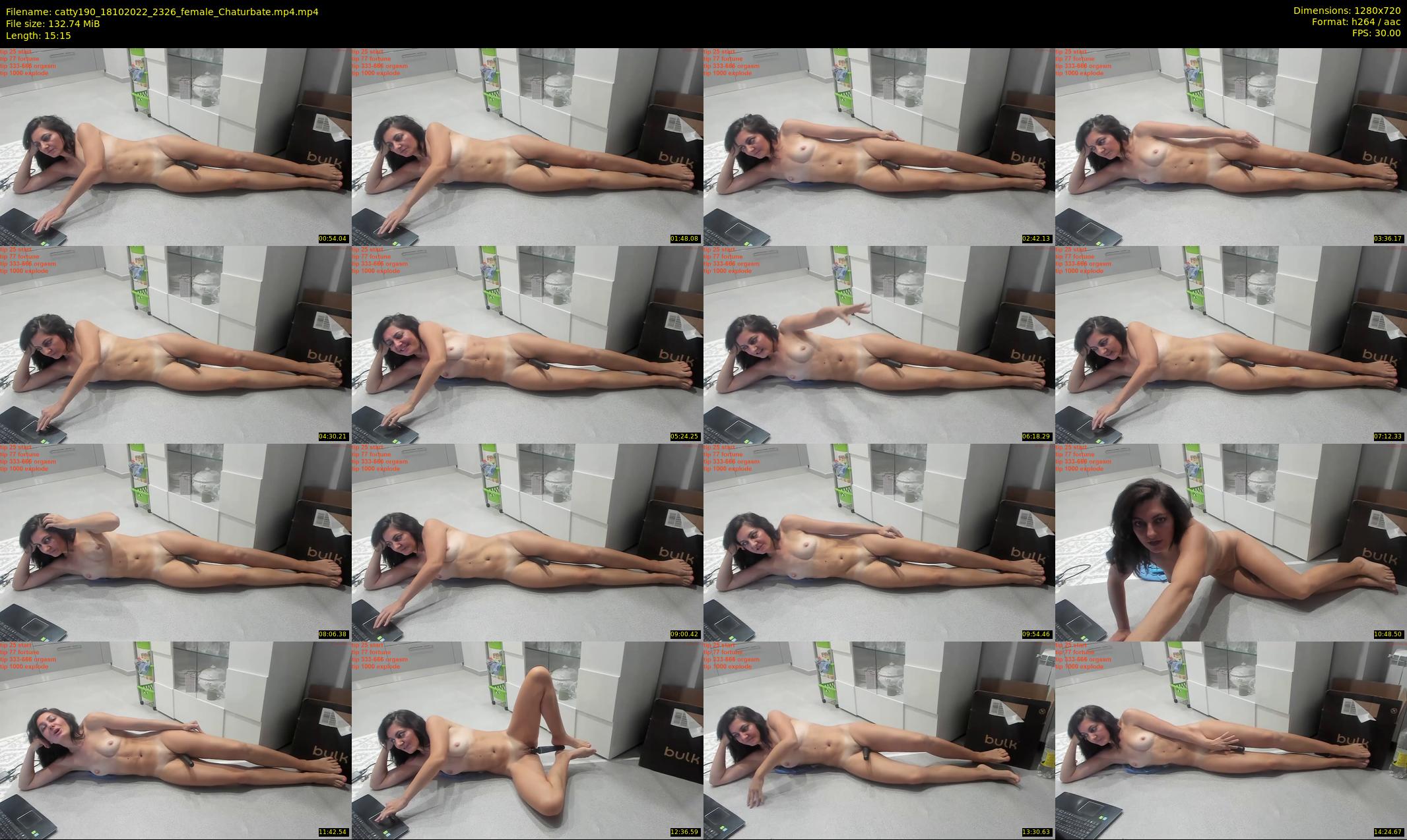 catty190 — 16 minute Chaturbate female cam show recording, 720p, Oct 18, 2022
