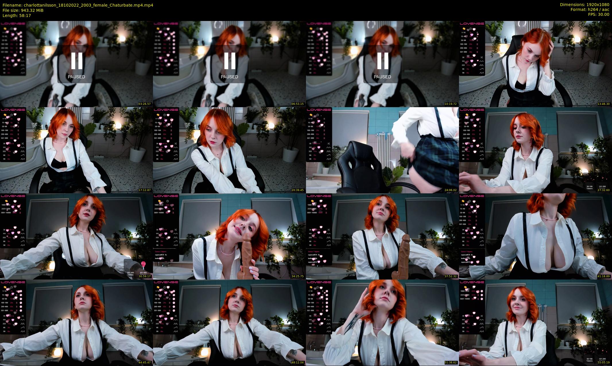 charlottanilsson — 59 minute Chaturbate female cam show recording, 1080p, Oct 18, 2022